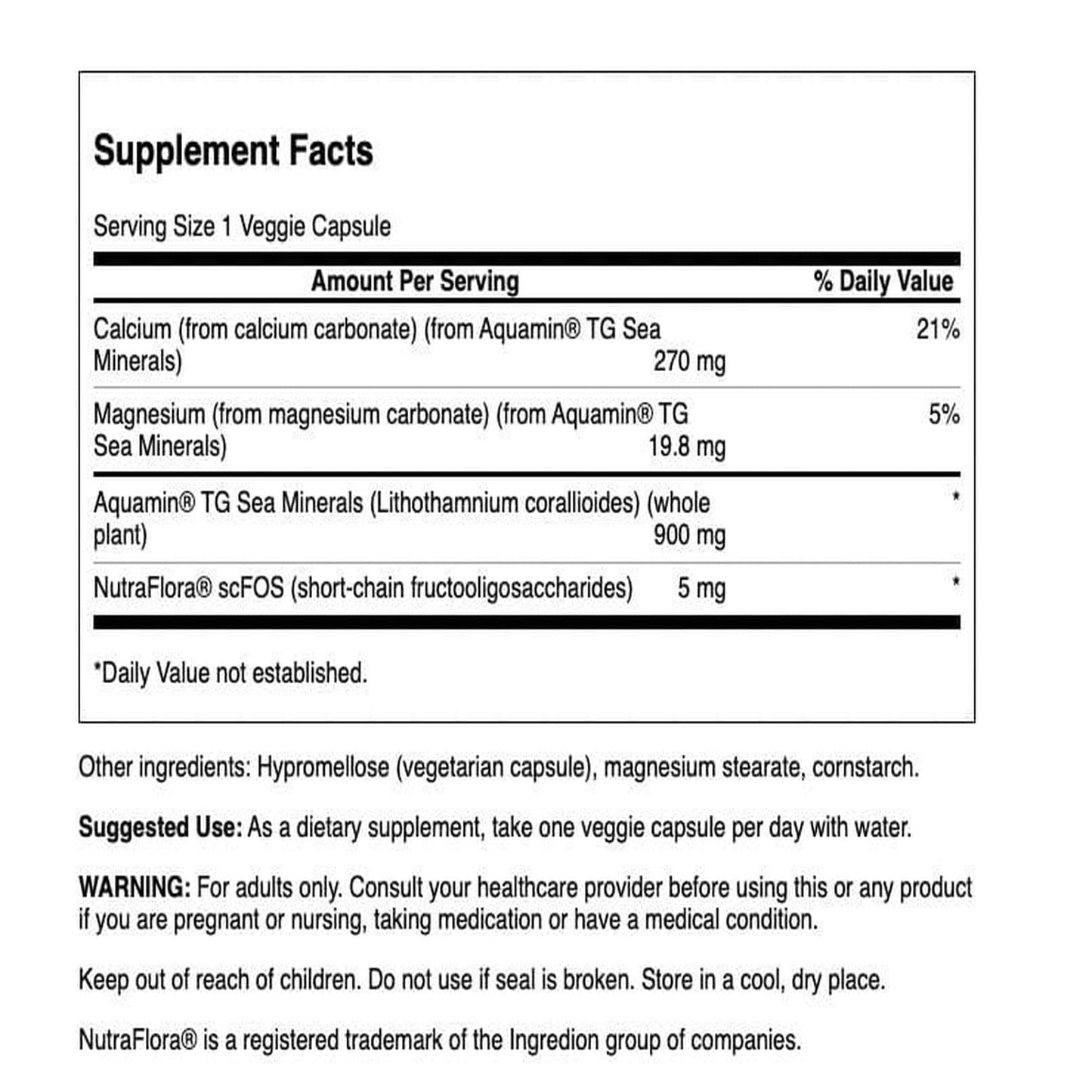 Swanson Aquamin Sea Minerals: Red Mineral Algae 60 Capsules