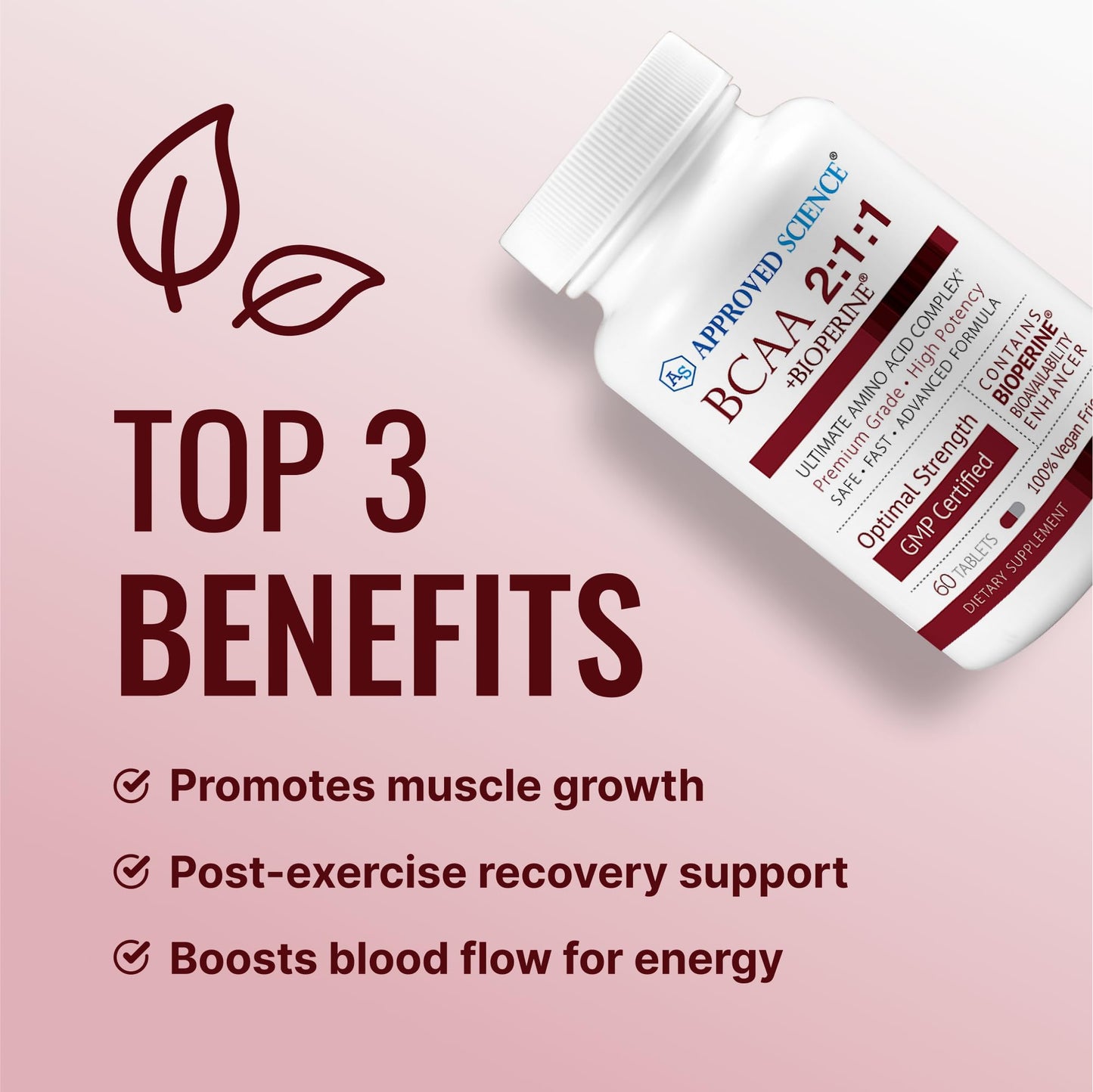 Approved Science BCAA Supplement 180 Tablets