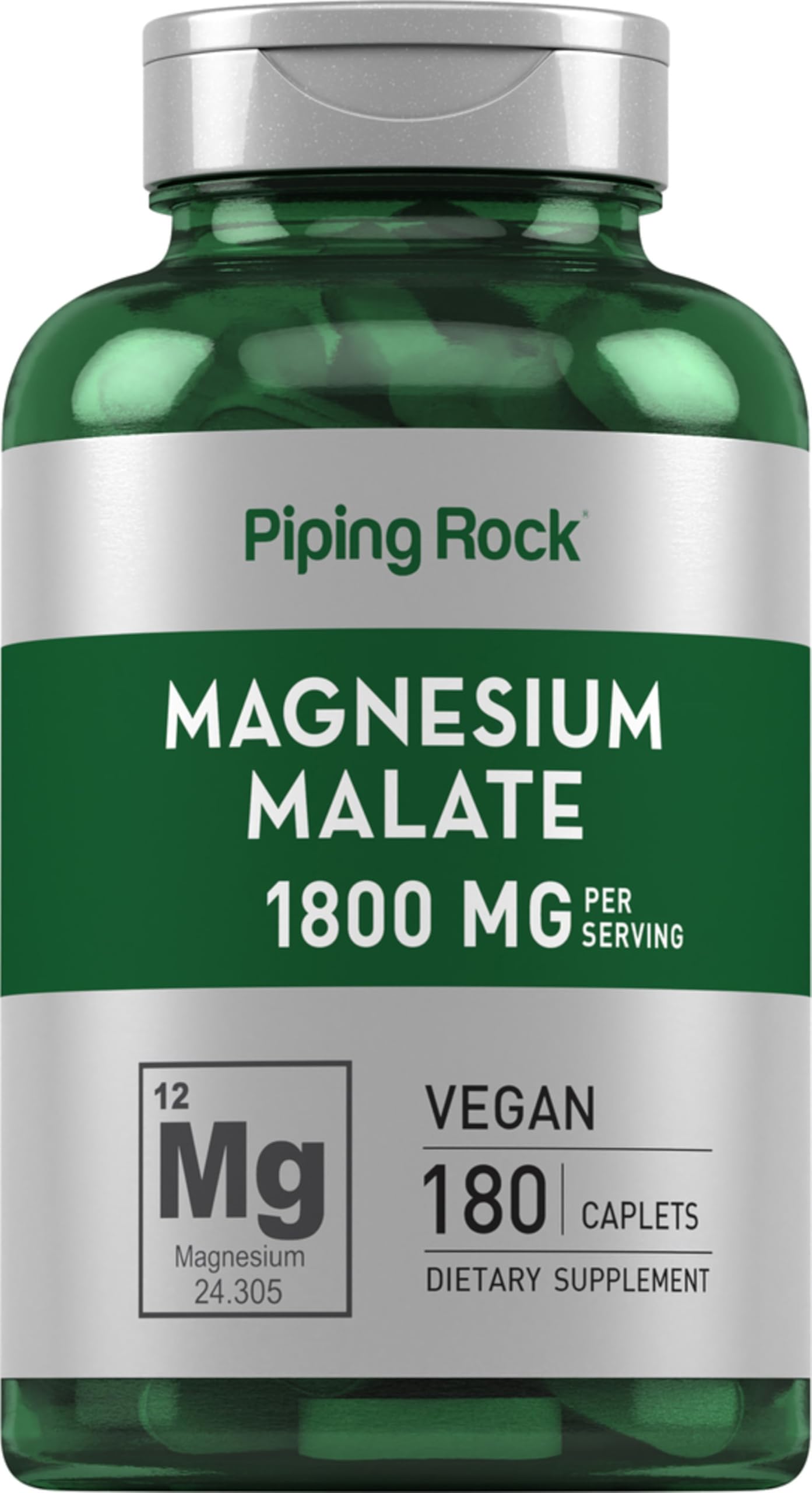 Piping Rock Magnesium Malate Caplets 180