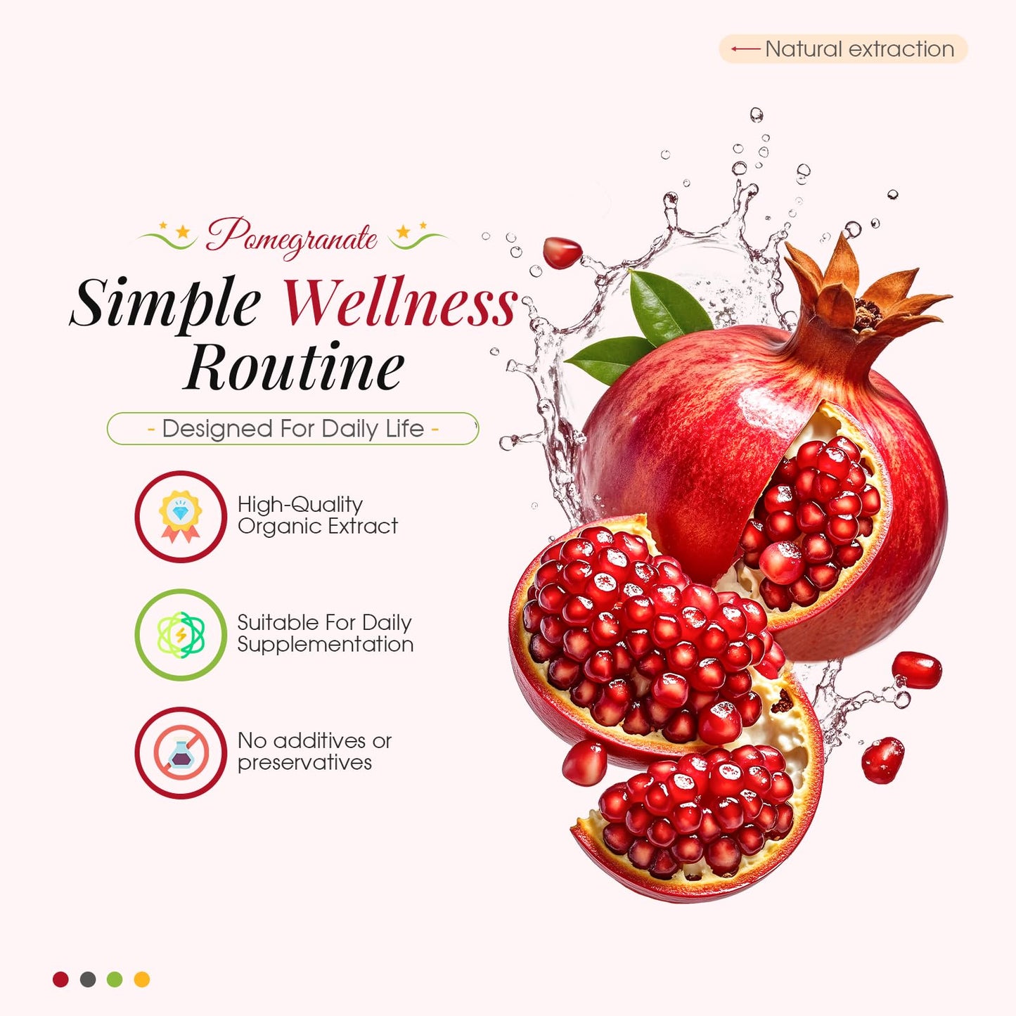 JXlspe Premium Pomegranate Extract 60 Capsules