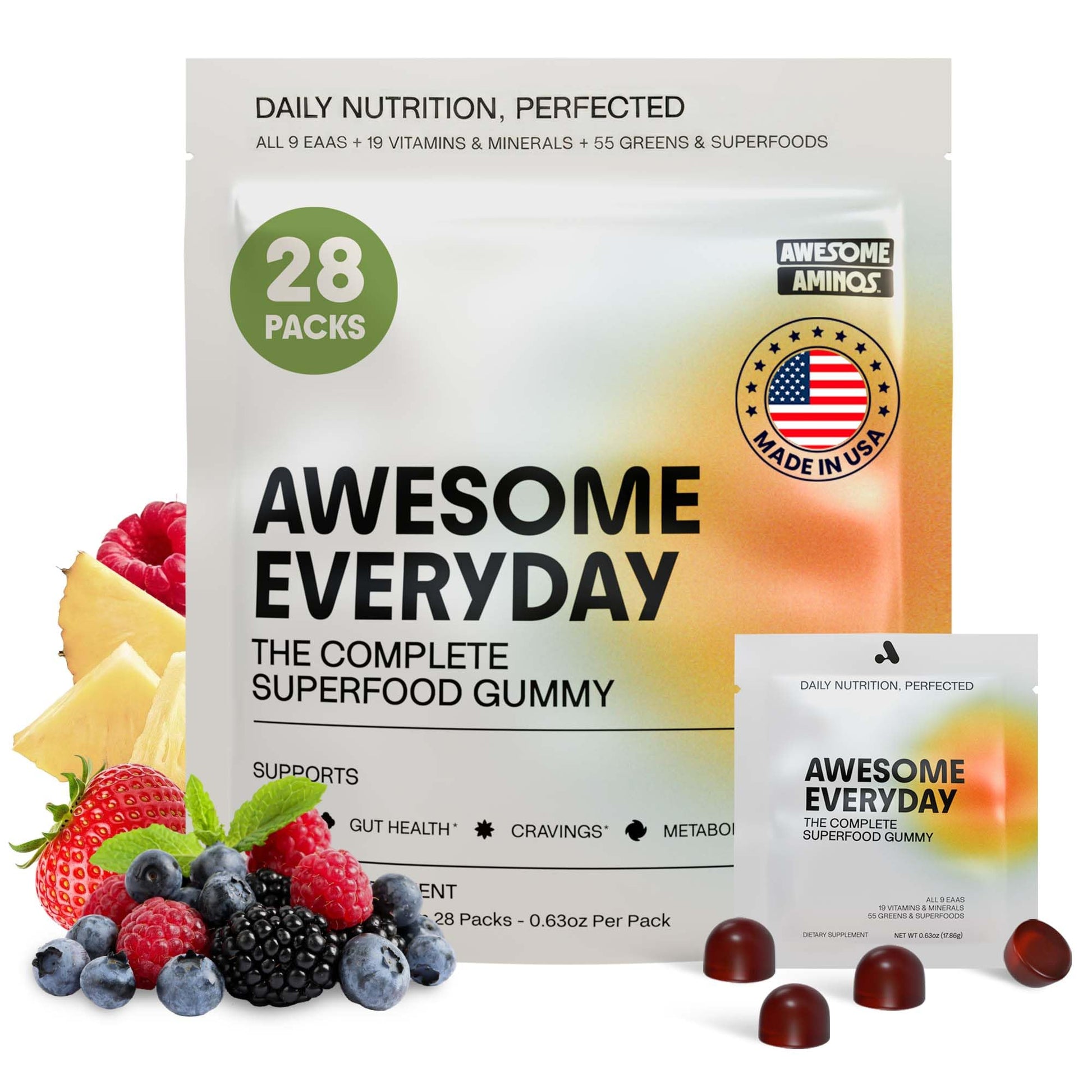 Awesome Aminos Everyday Essential Nutrition Gummies 28 Gummies