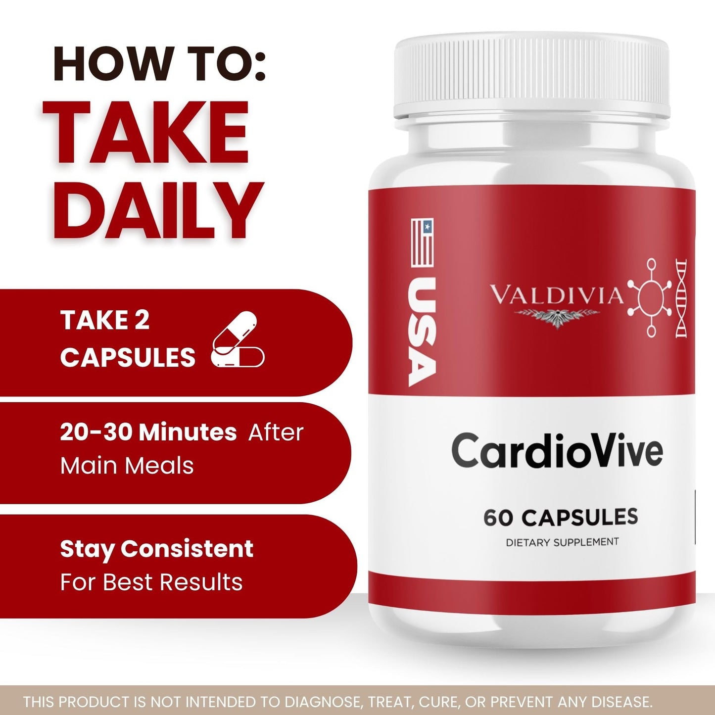 Valdivia CardioVive Capsules, 180 Capsules