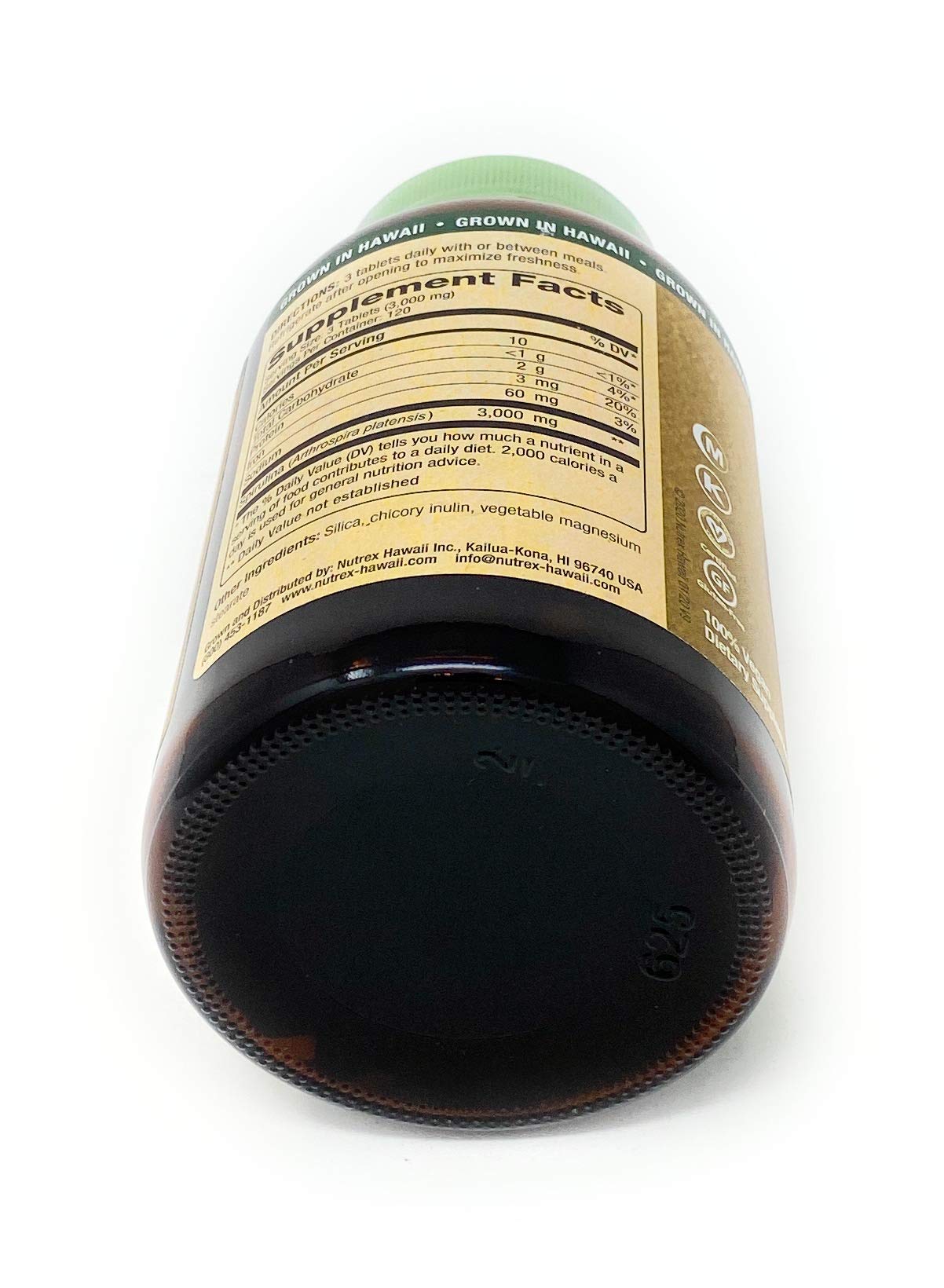 Nutrex Hawaii Pure Hawaiian Spirulina 3000mg Per Serving, 360 Tablets