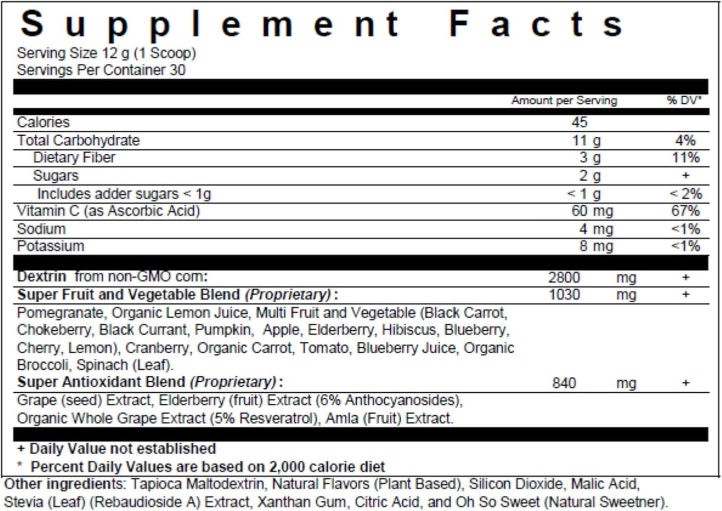 Generic NanoGreens Green Apple + NanoReds Berry Powder, 12.5 oz Pack of 2, 25