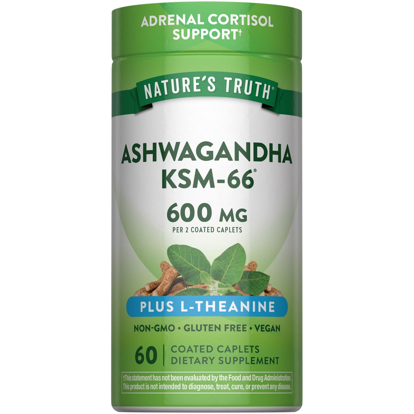 Nature's Truth KSM-66 Ashwagandha Caplets 60 Count