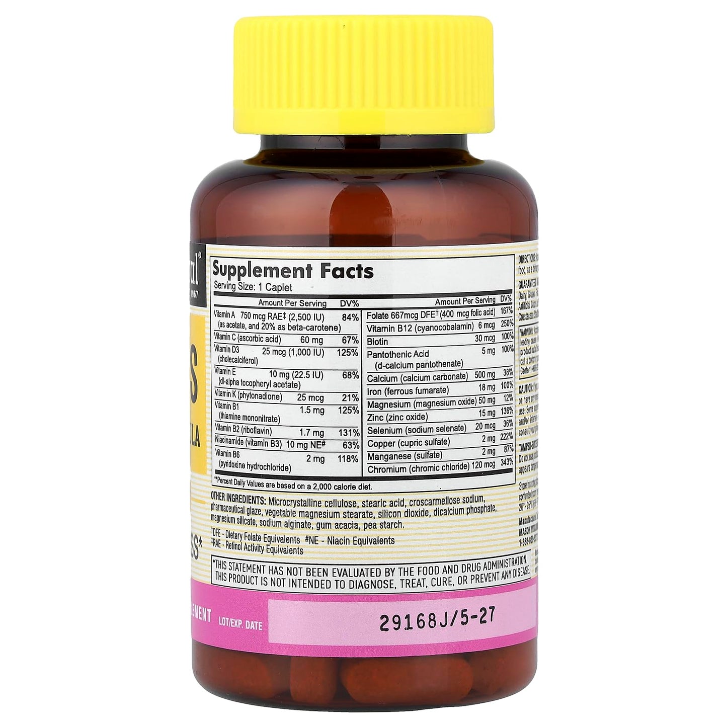 MASON NATURAL Women's Daily Multi Formula 90 Tablets