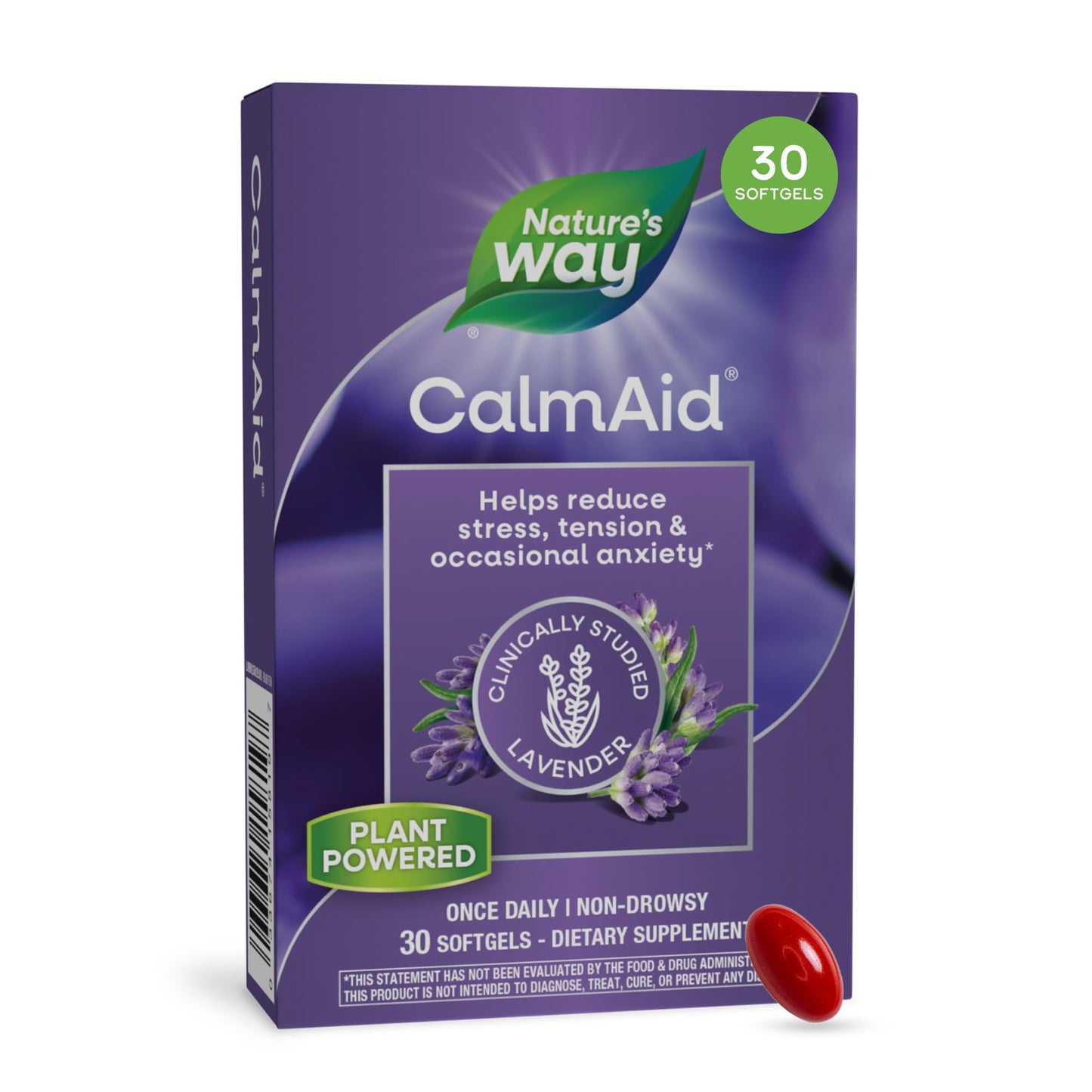 Nature's Way CalmAid Lavender Oil Softgels 30 Count