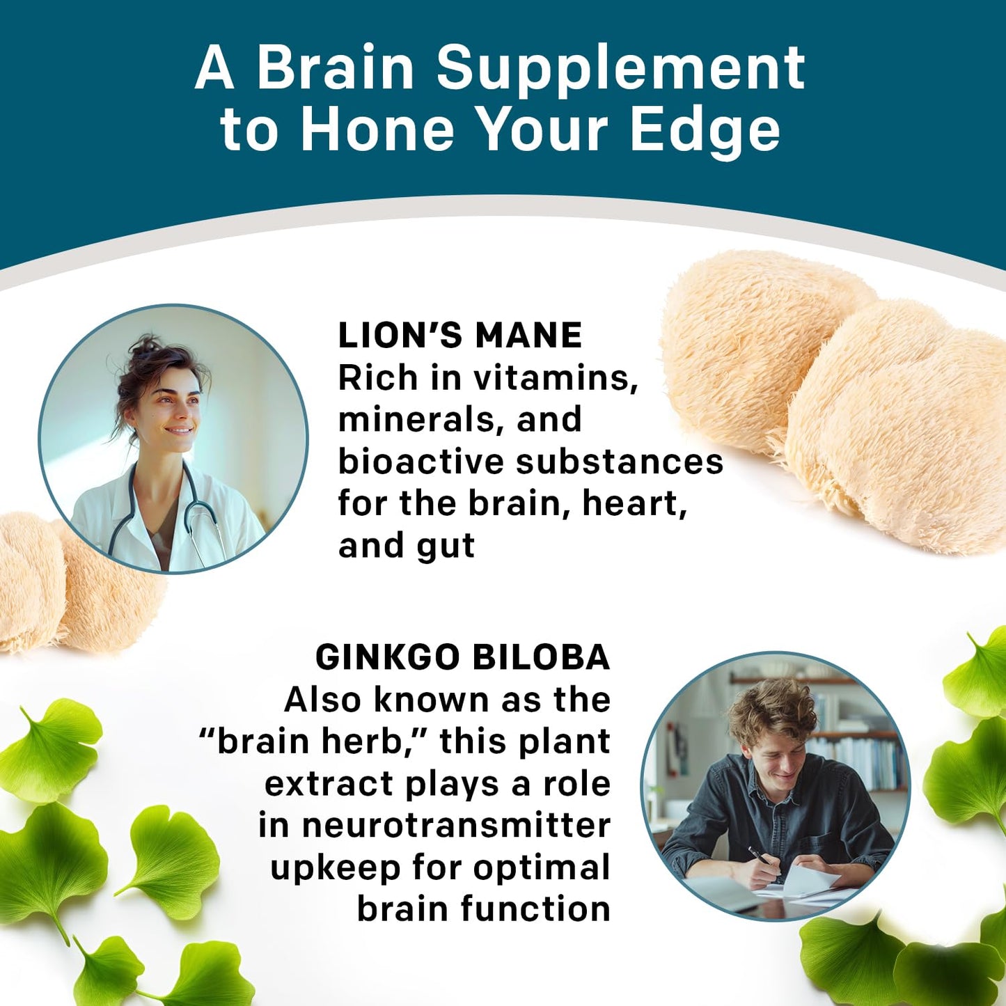 PrimeMD 14-in-1 Lions Mane Supplement Capsules, 60 Count