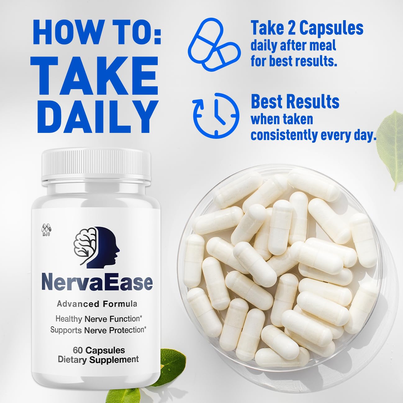 MJO NervaEase Capsules 60 Count