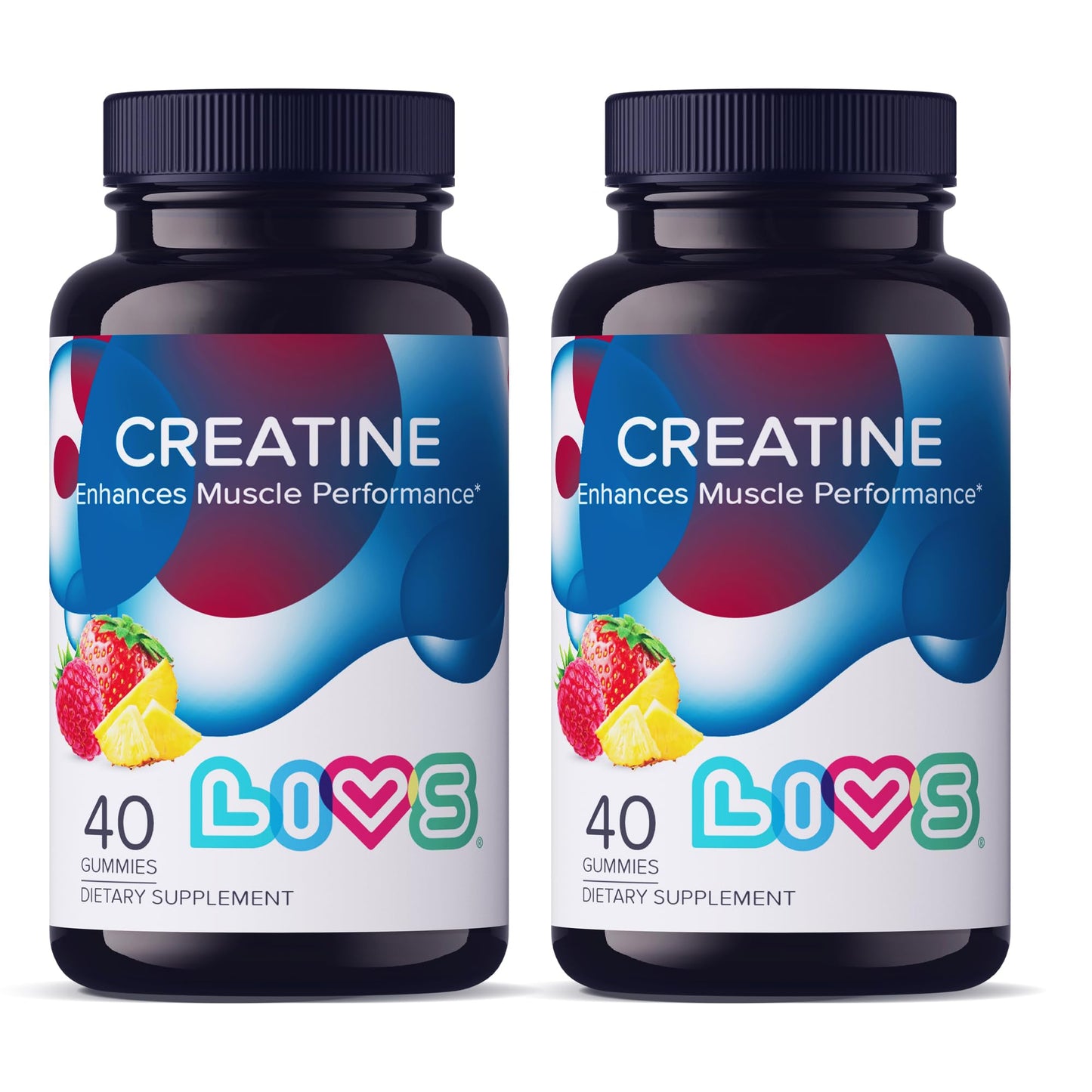 LIVS Creatine Monohydrate Gummies 80 Count