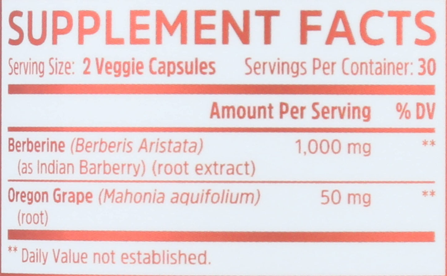 ZHOU Oregon Grape Berberine Capsule 60 Count