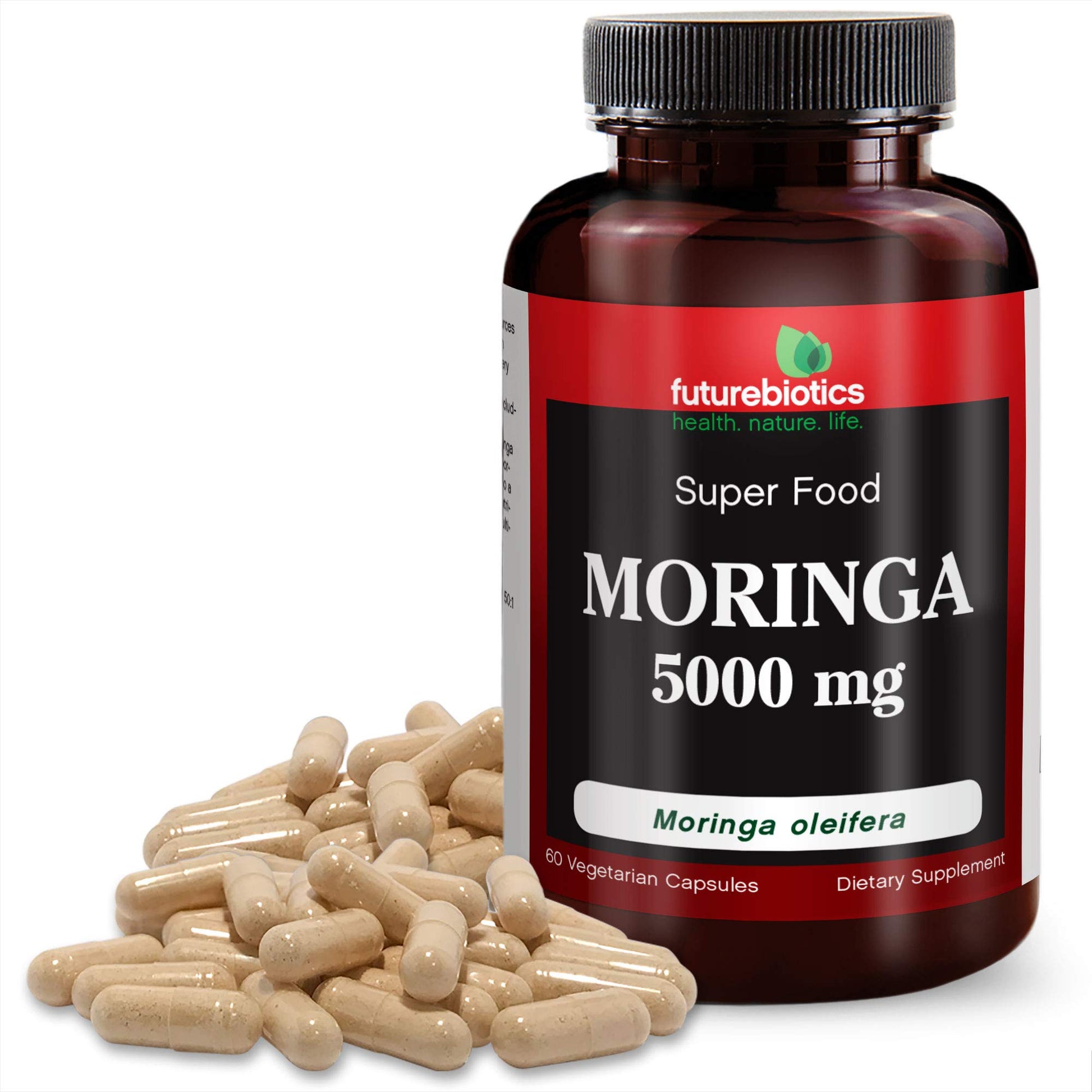 Futurebiotics Moringa 5000 mg Capsules, 60 Count