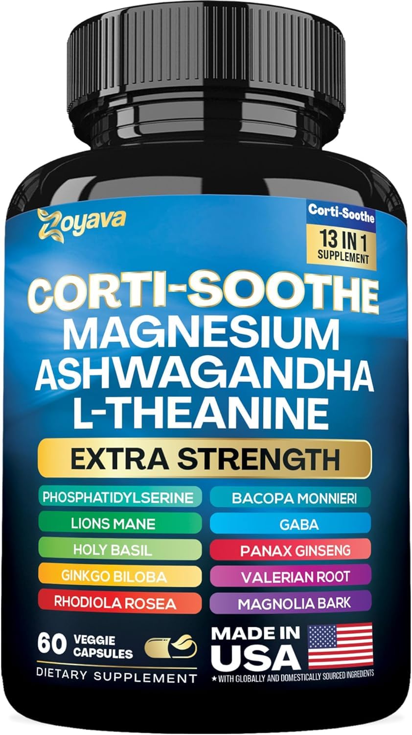 Zoyava Corti-Soothe Cortisol Supplement Capsules 60 Count