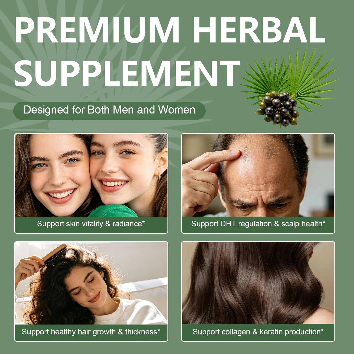 Gaennch Saw Palmetto for Men with Pumpkin Seed Oil Prostate Health Supplement Softgels 150 Count