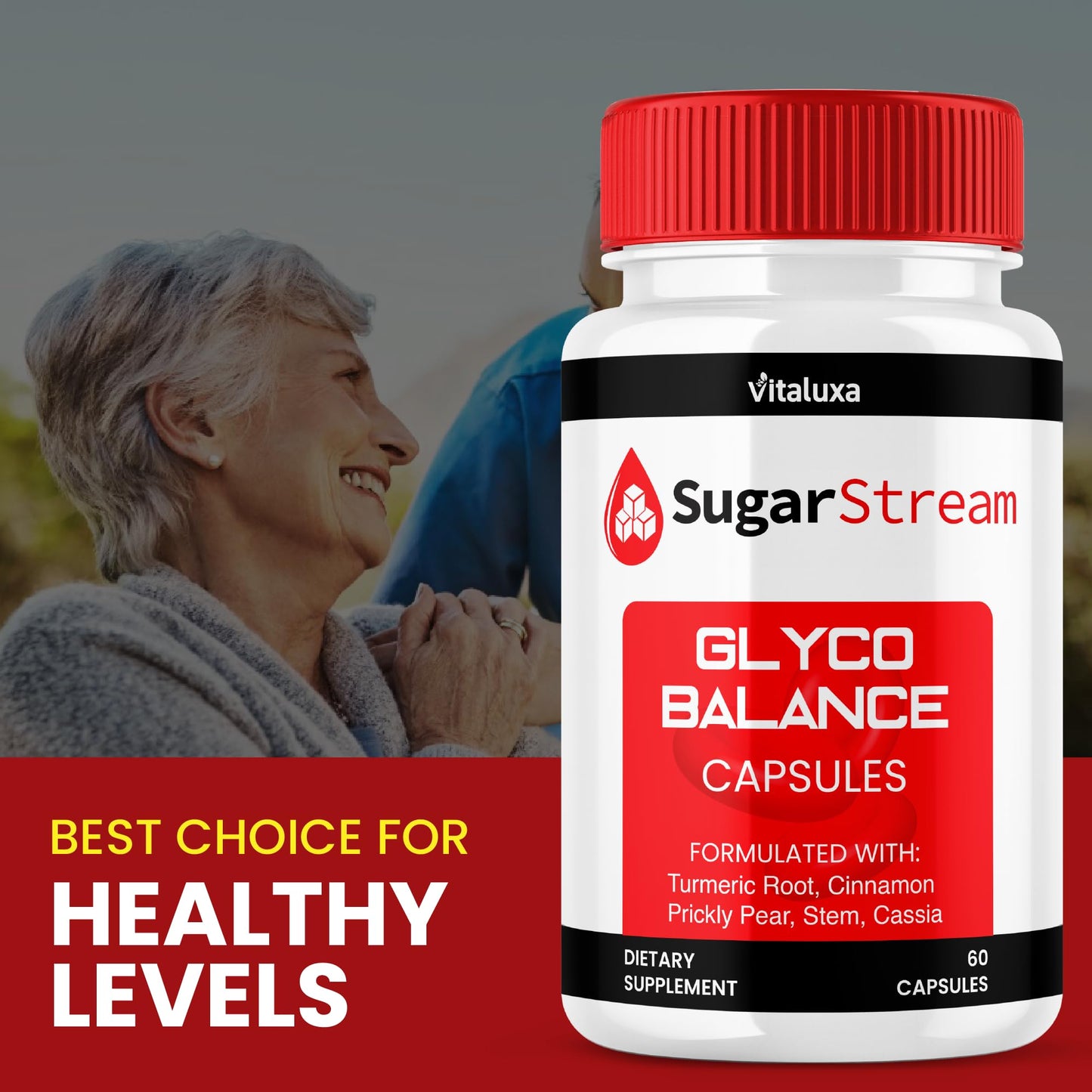 Vitaluxa SugarStream Balance Blood Health Support Capsule, 120 Capsules