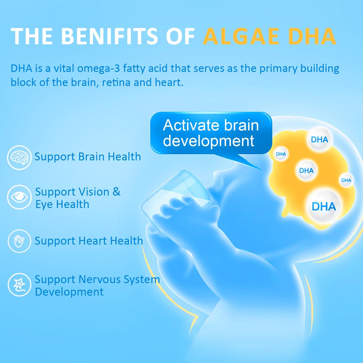 Novafun Algal Sourced Omega-3 & DHA Softgels 90 ct, 200 mg, Non-GMO