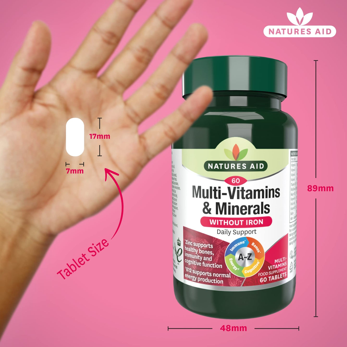 Natures Aid Multi Vitamins and Mineral Tablets 60
