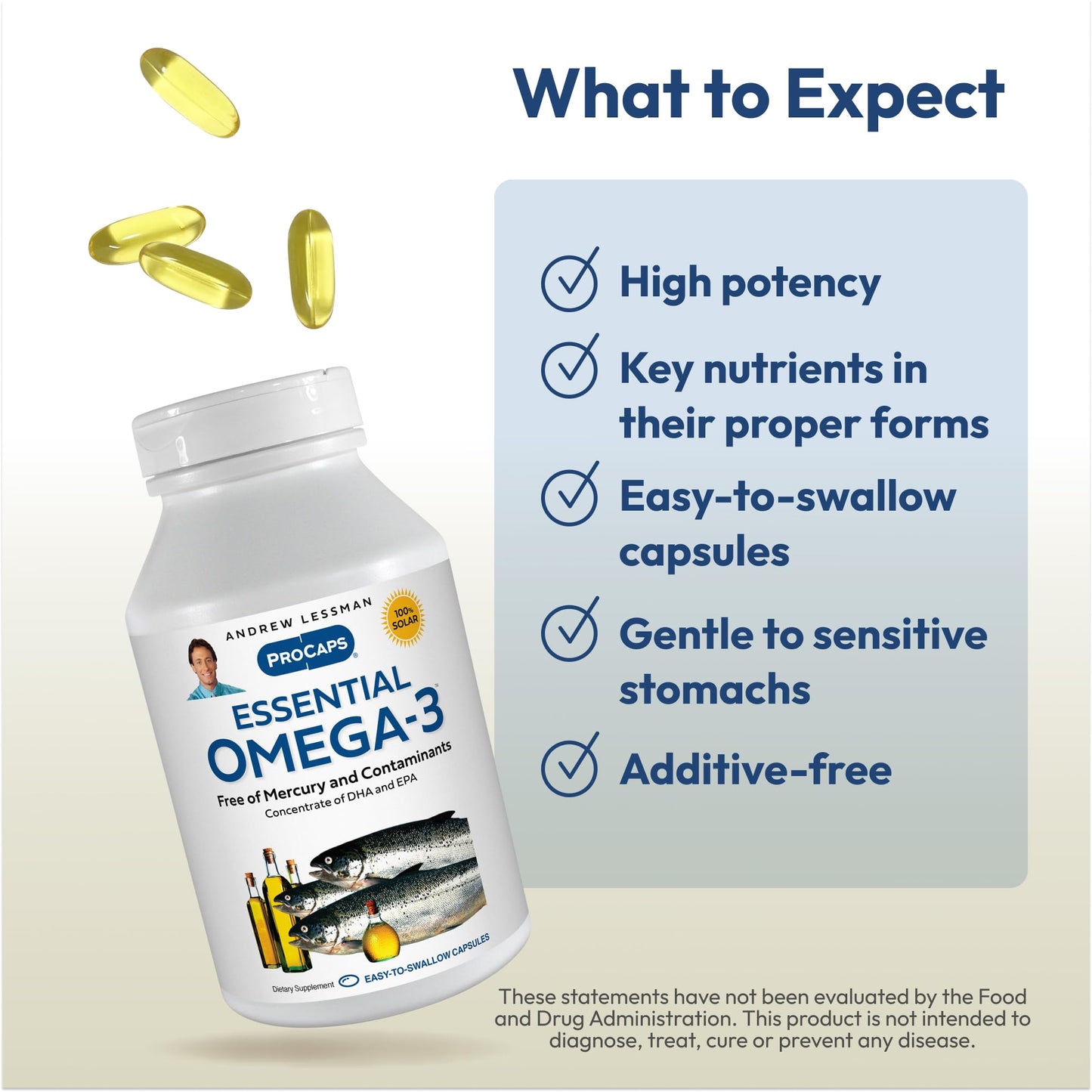 ANDREW LESSMAN Essential Omega-3 Fish Oil High DHA 360 Capsules