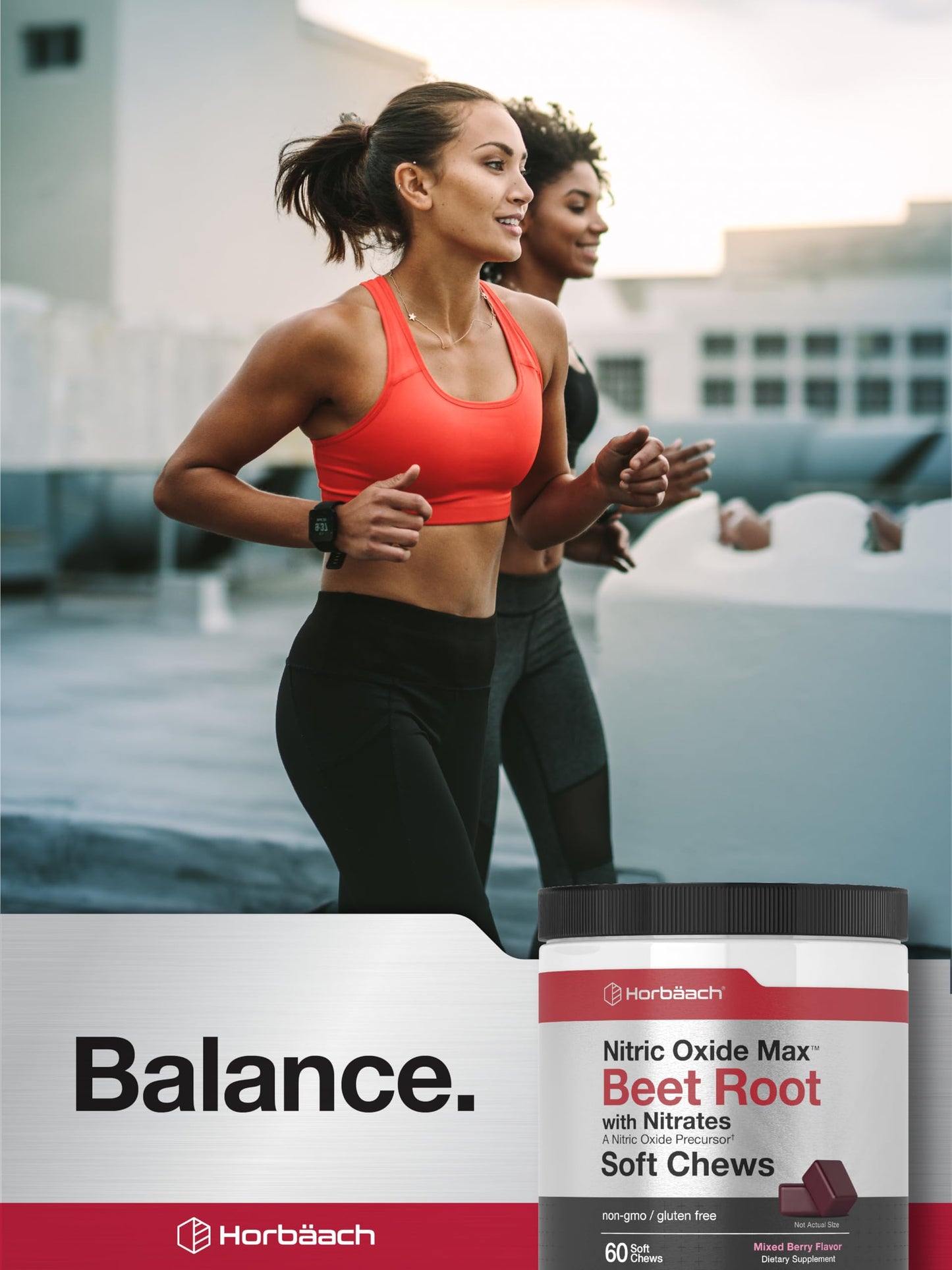 Horbäach Nitric Oxide Beet Root Soft Chews, 60 Count