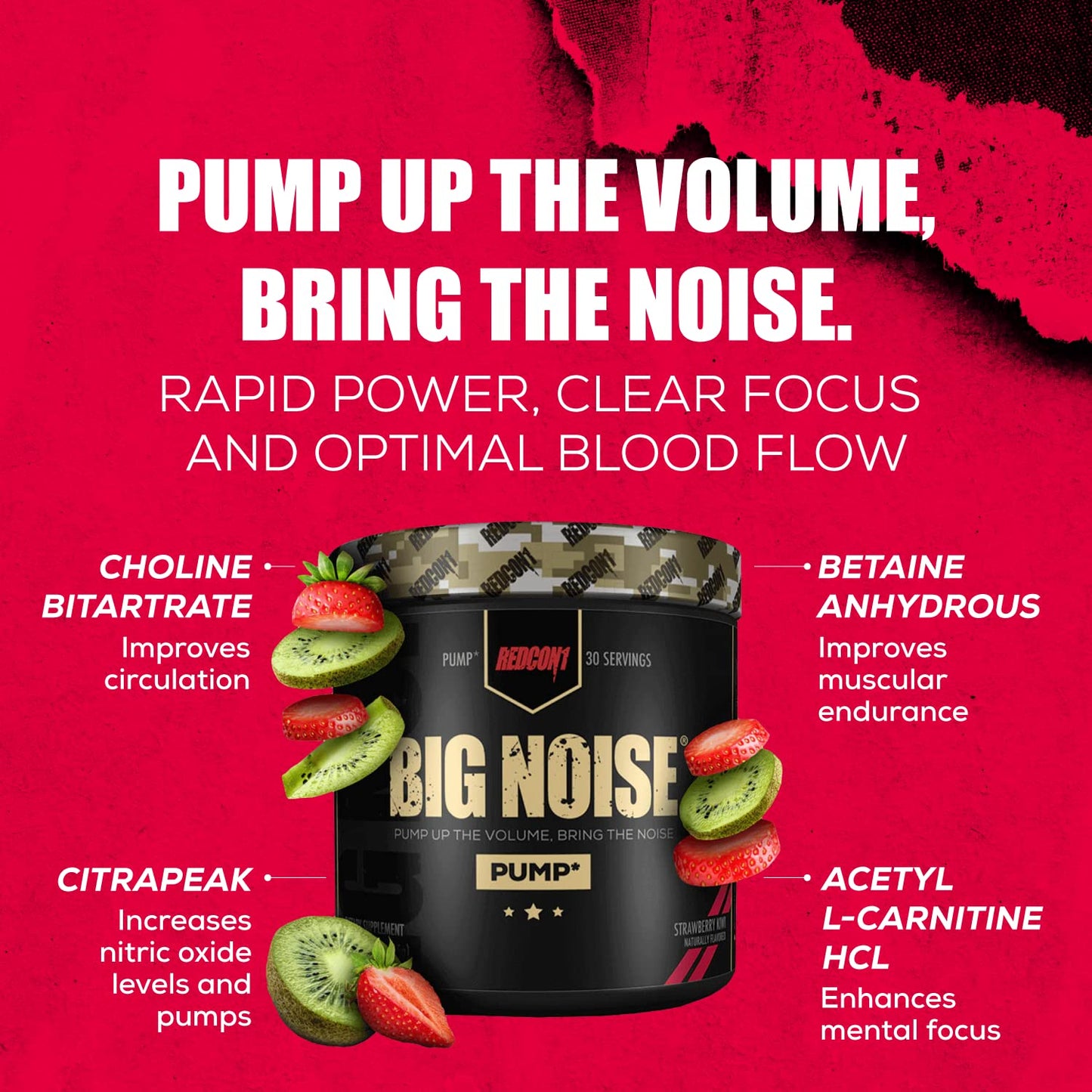 REDCON1 Big Noise Non-Stim Pre Workout Powder 9.1 Ounce