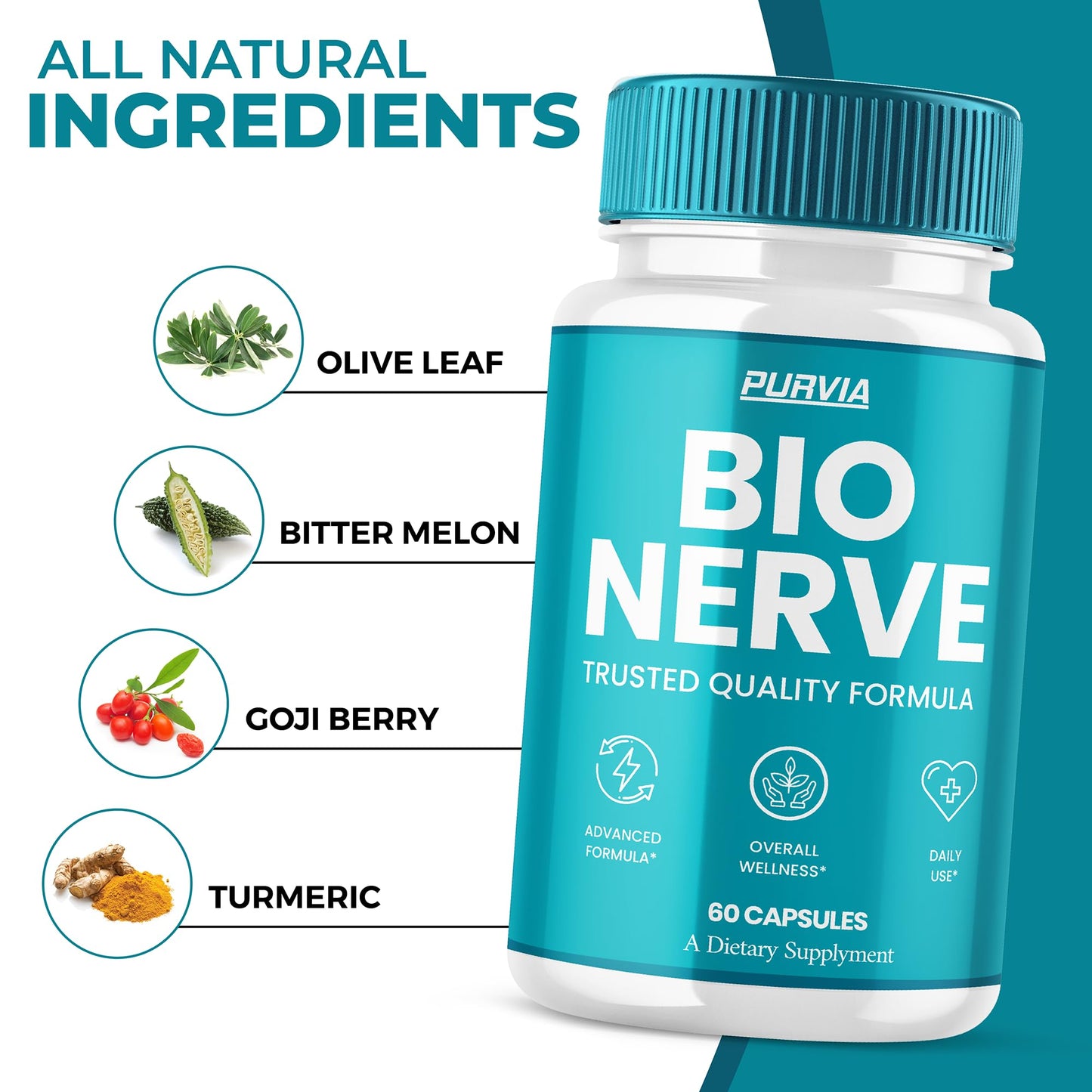 Purvia BioNerve Plus Capsules 120 Capsules