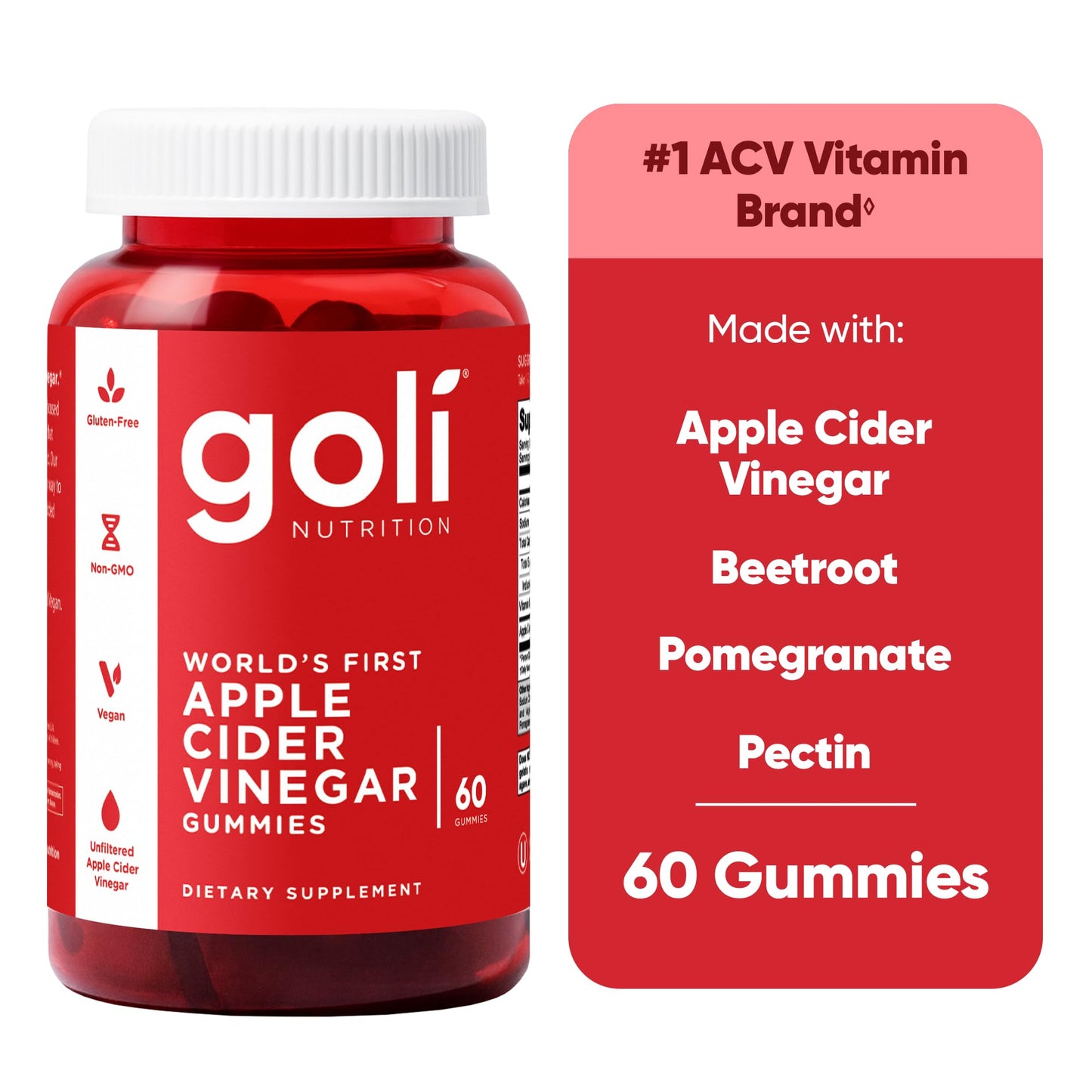Goli Ultimate Wellness Gummies Variety Pack 6 Bottle Bundle 360 Gummies