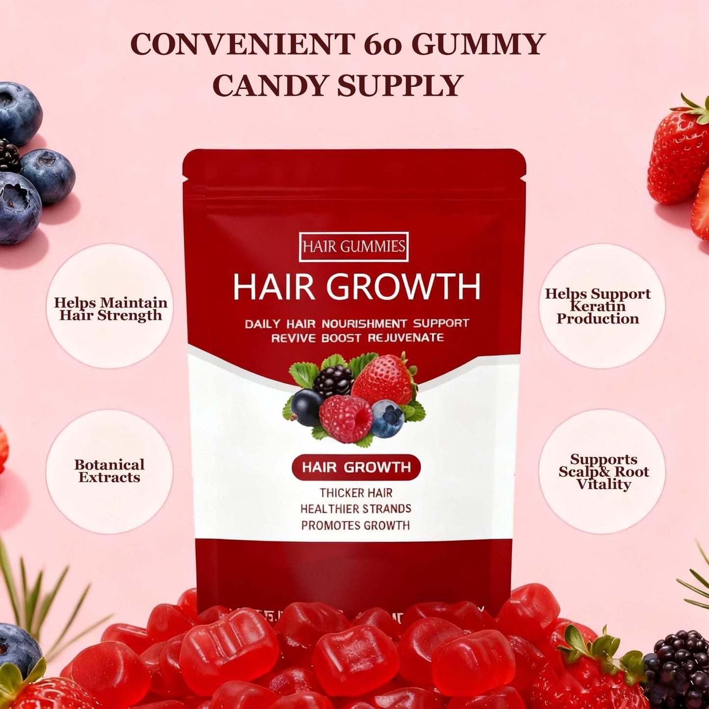 RCSCBC Lumin Hair Growth Gummies 2 Count