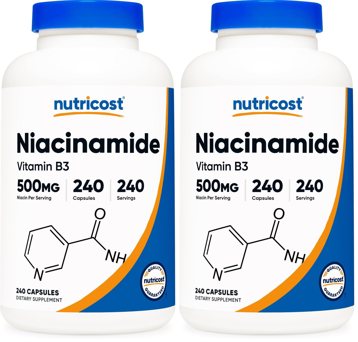 Nutricost Niacinamide Vitamin B3 500mg, 480 Capsules