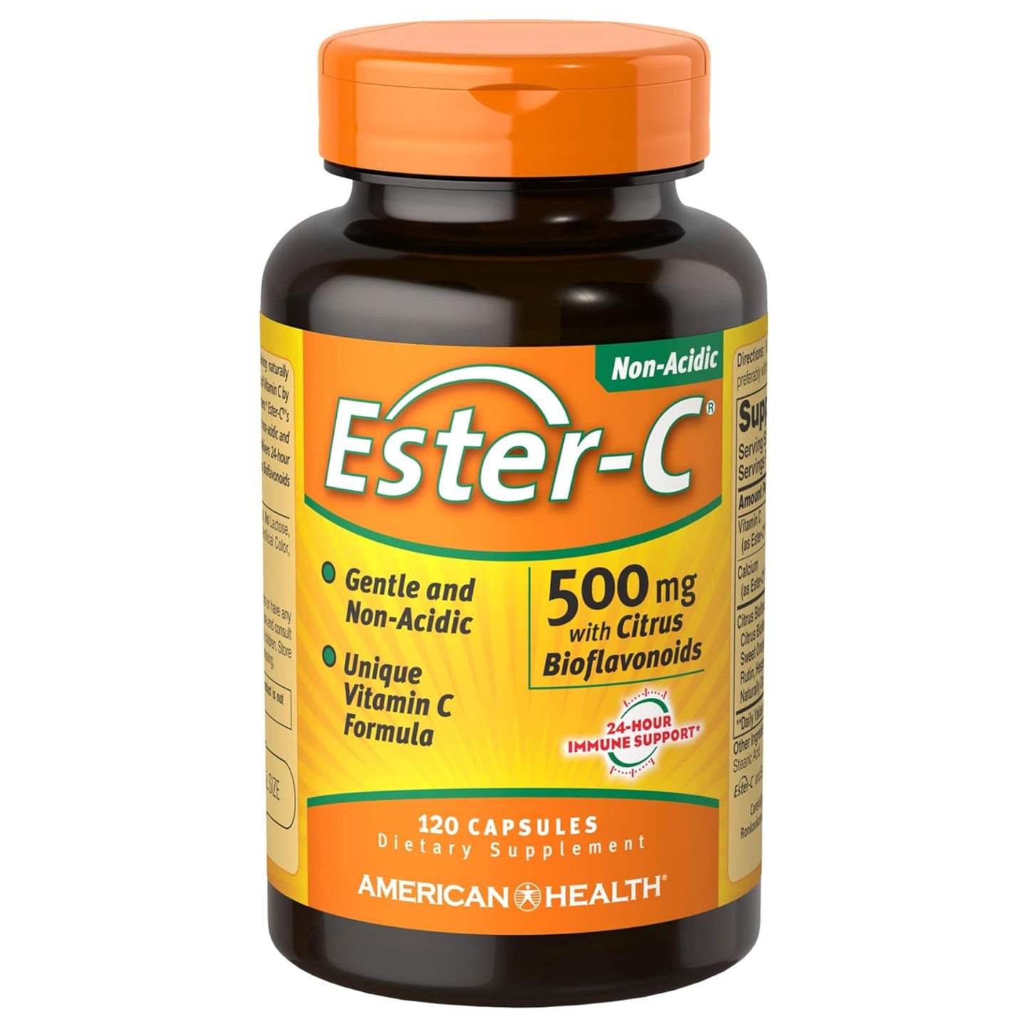 American Health Ester-C with Citrus Bioflavonoids Capsules, 120 Count