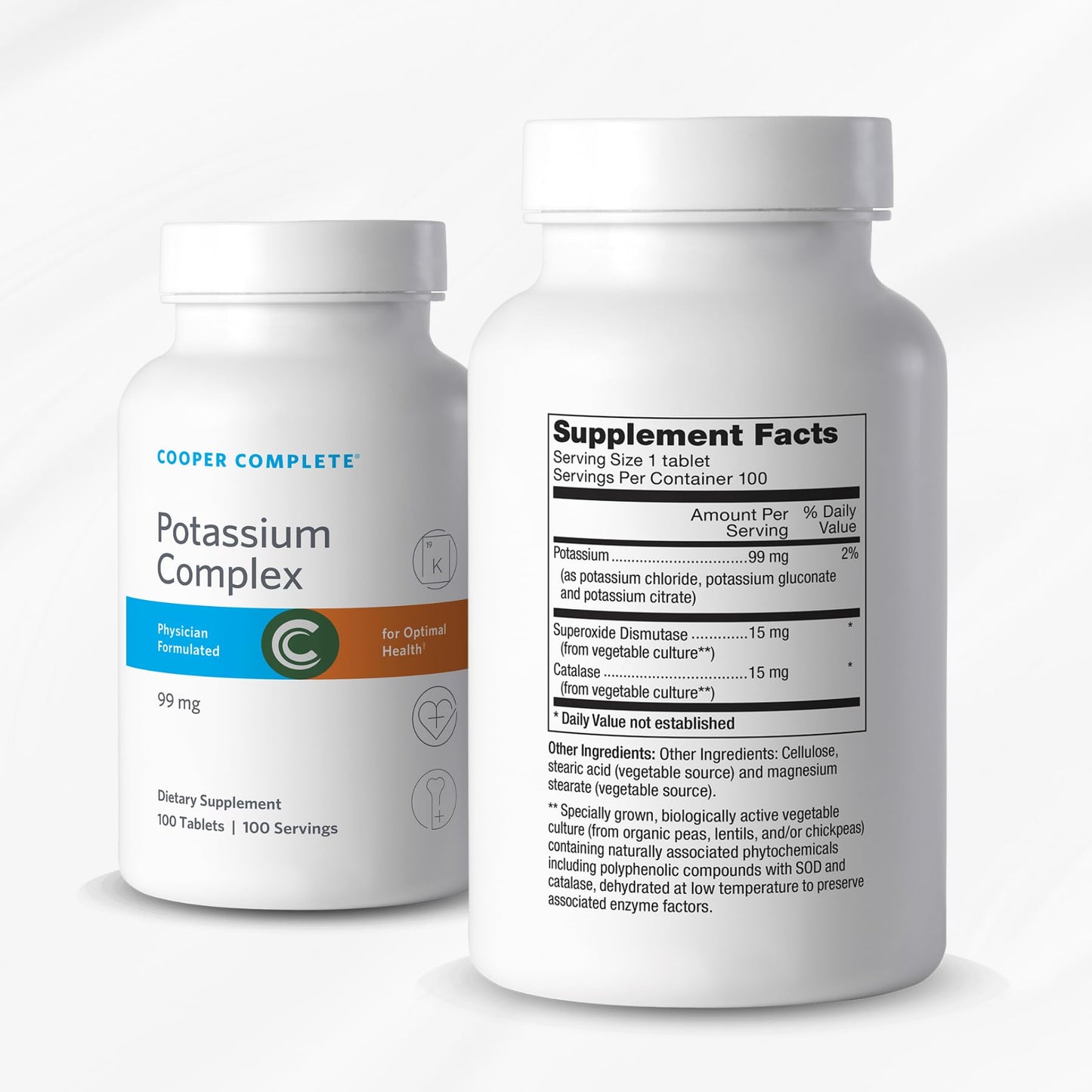 Cooper Complete Potassium 99 mg Tablets, 100 Count
