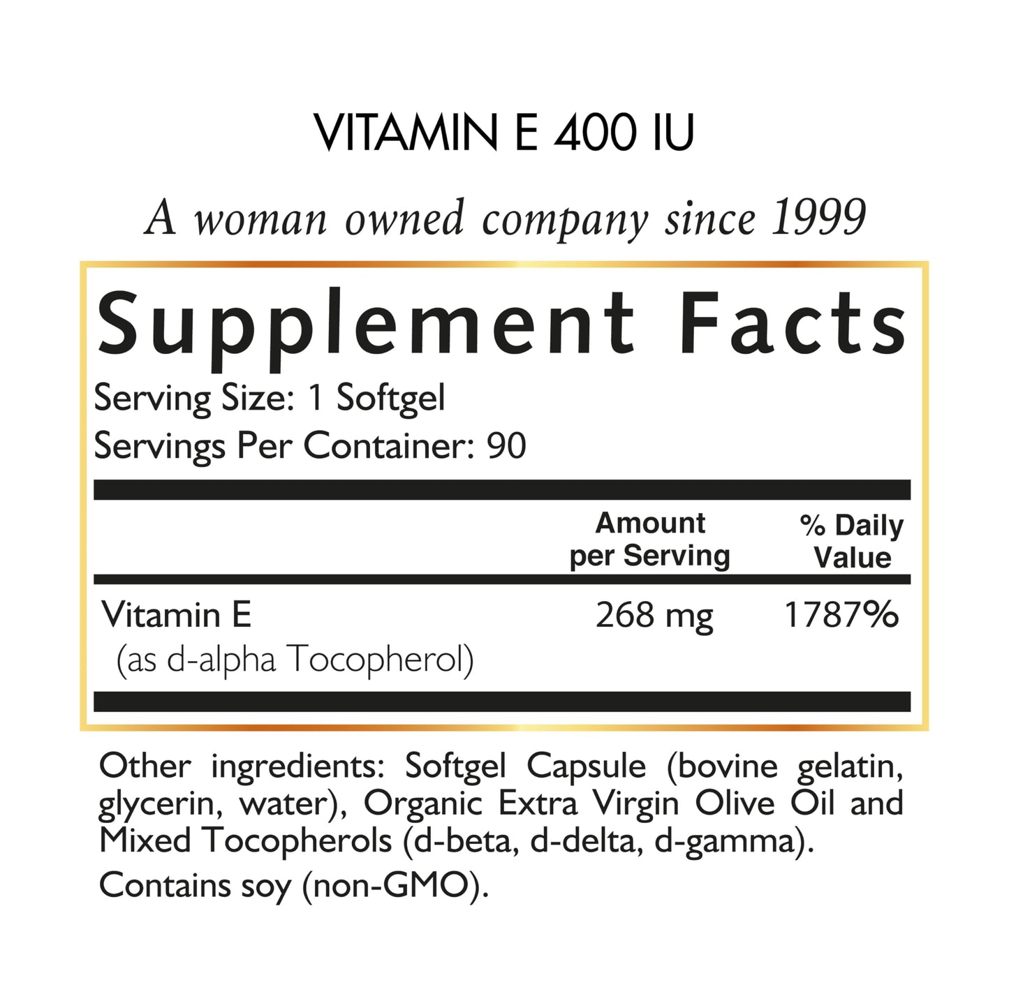 Cocó March N.M.D Natural Vitamin E 400 IU Mixed Tocopherols Softgels 90