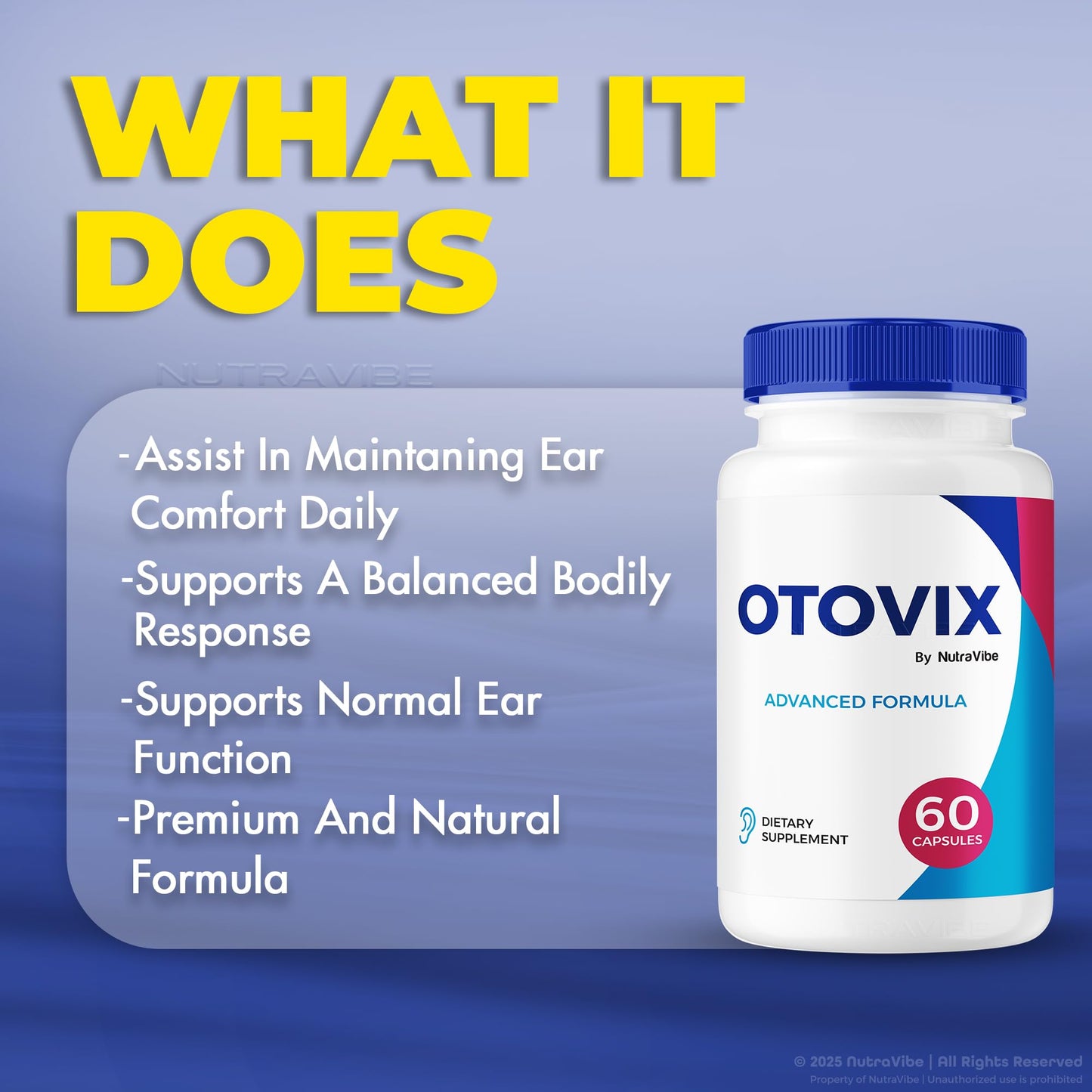 NutraVibe Otovix Capsules, 60 Count