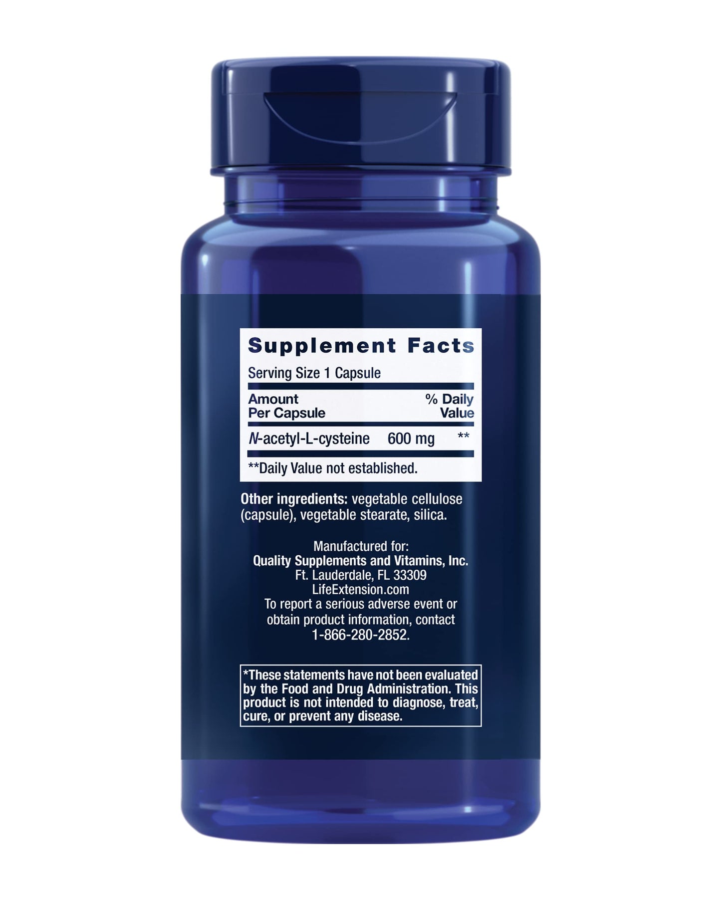 Life Extension NAC 600mg Antioxidant Immune Support & L-Lysine 620mg for Healthy Stress Response Capsules, 160