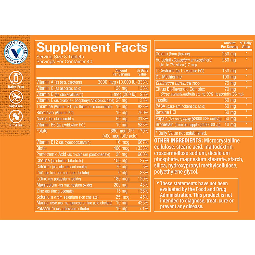 The Vitamin Shoppe Biotin 400mcg Tablets, 120 Count