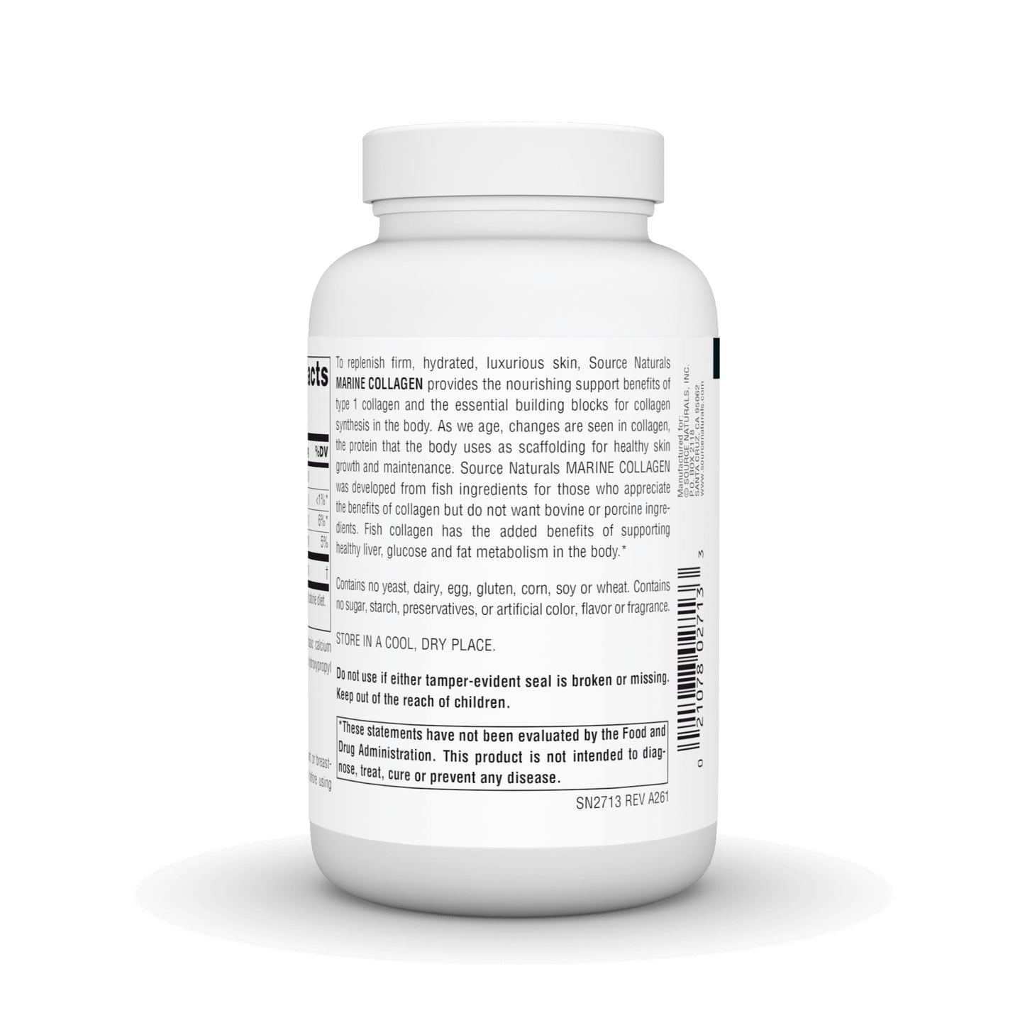 Source Naturals Marine Collagen Healthy Skin Support 120 Tablets