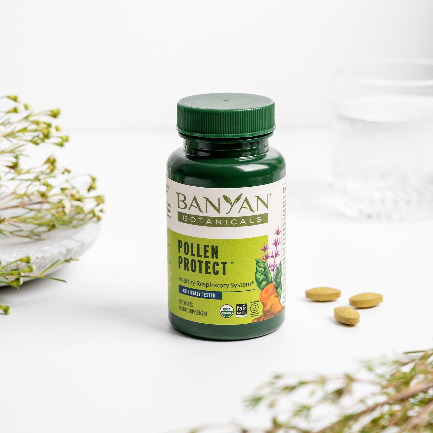 Banyan Botanicals Organic Pollen Protect 90 Tablets