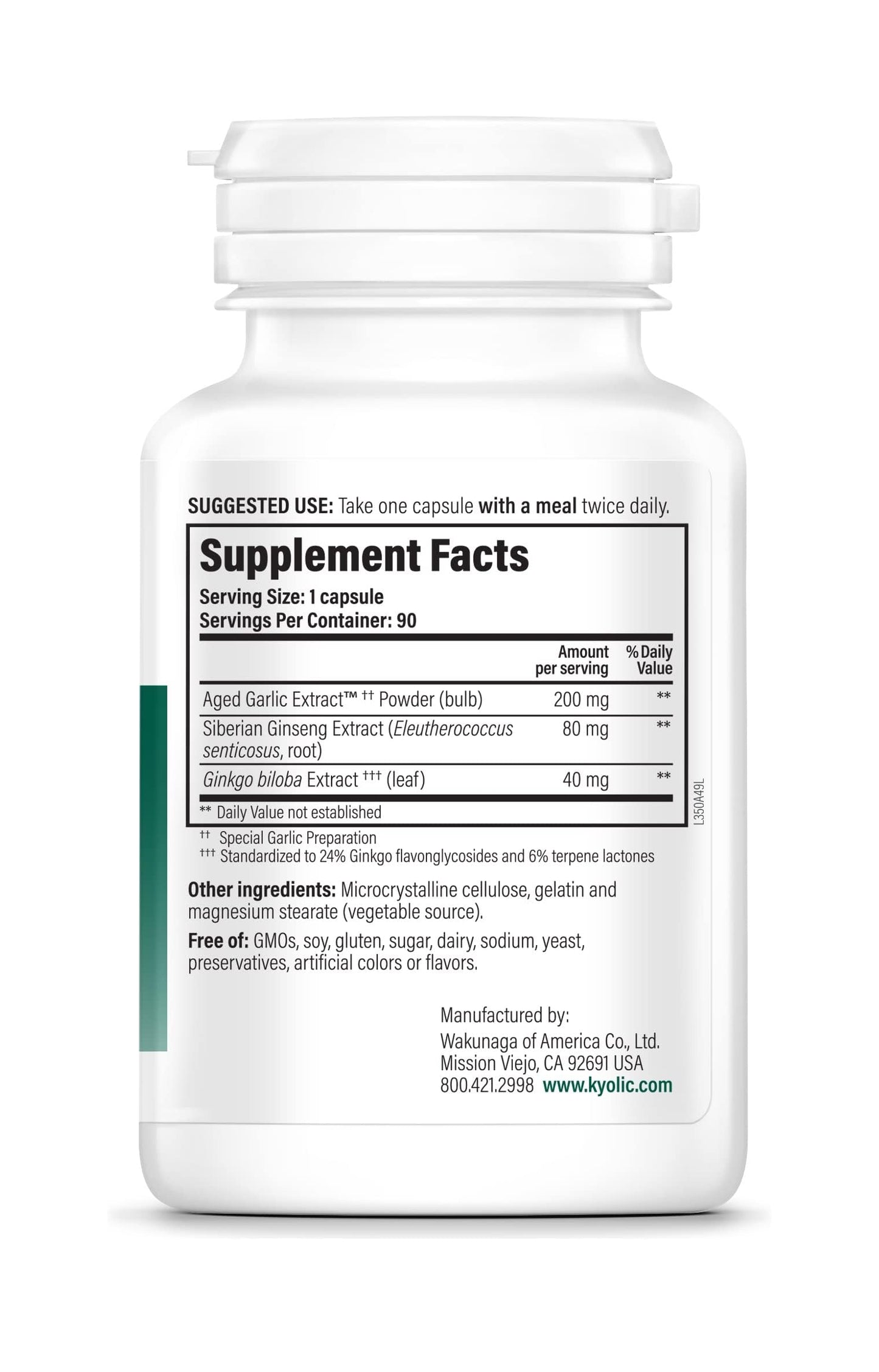 Kyolic Brain Memory 90 Capsules