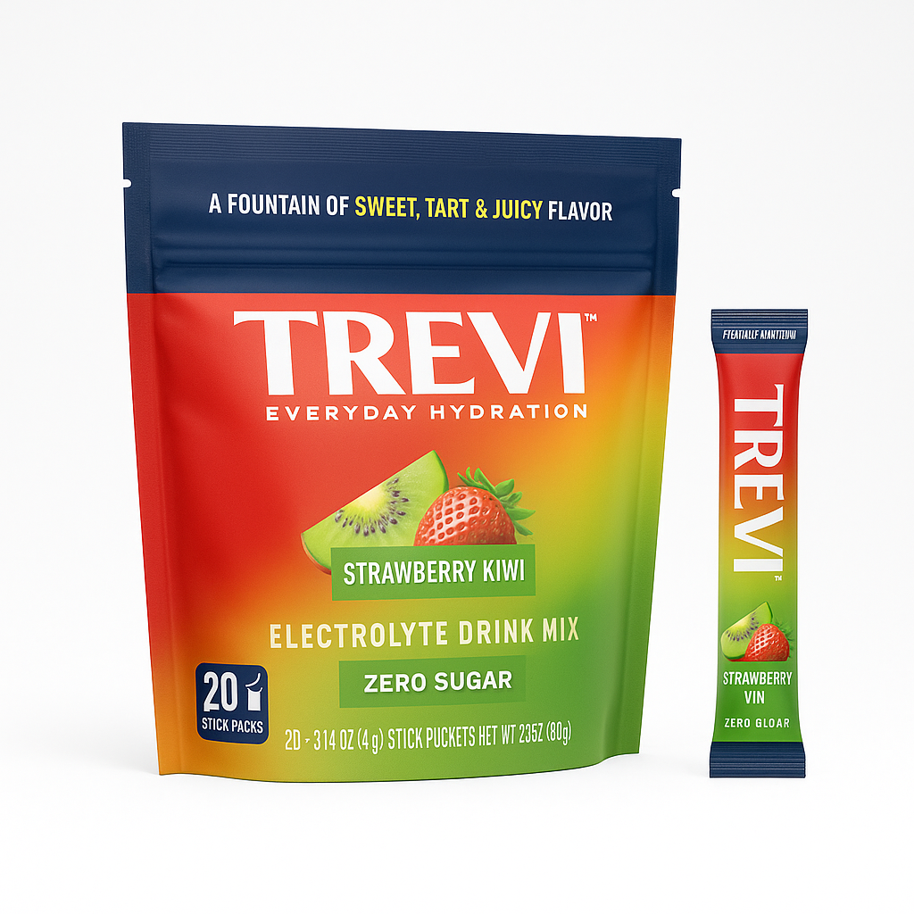 TREVI Electrolyte Powder Packets, Sugar Free Hydration, 1 Pack
