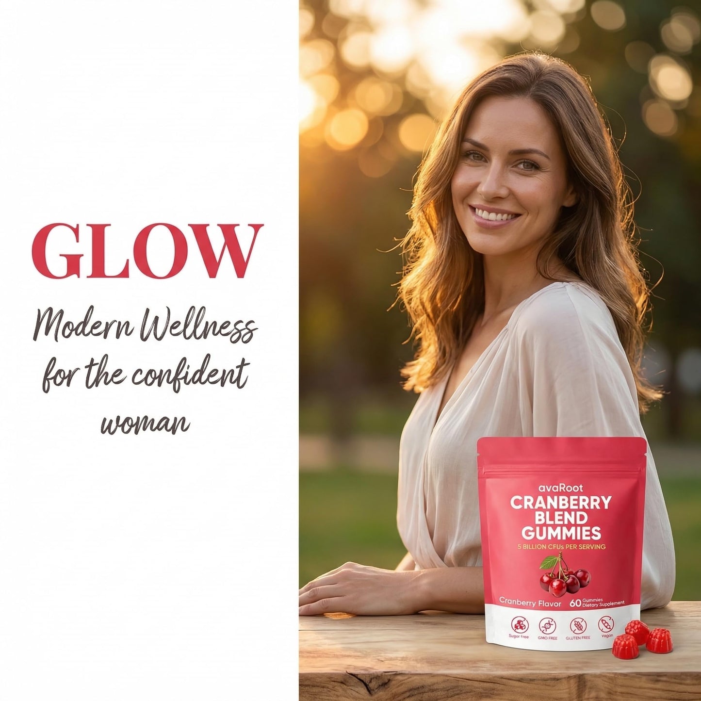 KBKTWOLT avaRoot Cranberry Blend Gummies - Women's Balanced pH, Cranberry & Probiotic Formula with Vitamin C for Women’s Wellness & Urinary Tract Support, 60 Gummies