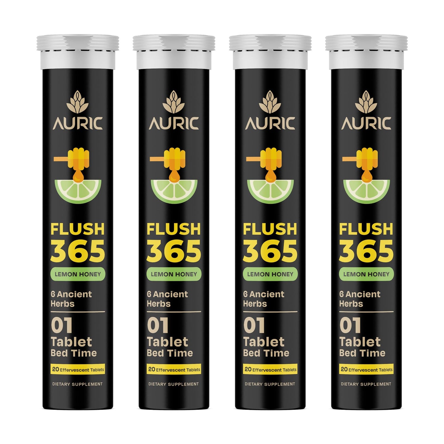 Auric Flush 365 Effervescent Tablets, 80 Tablets
