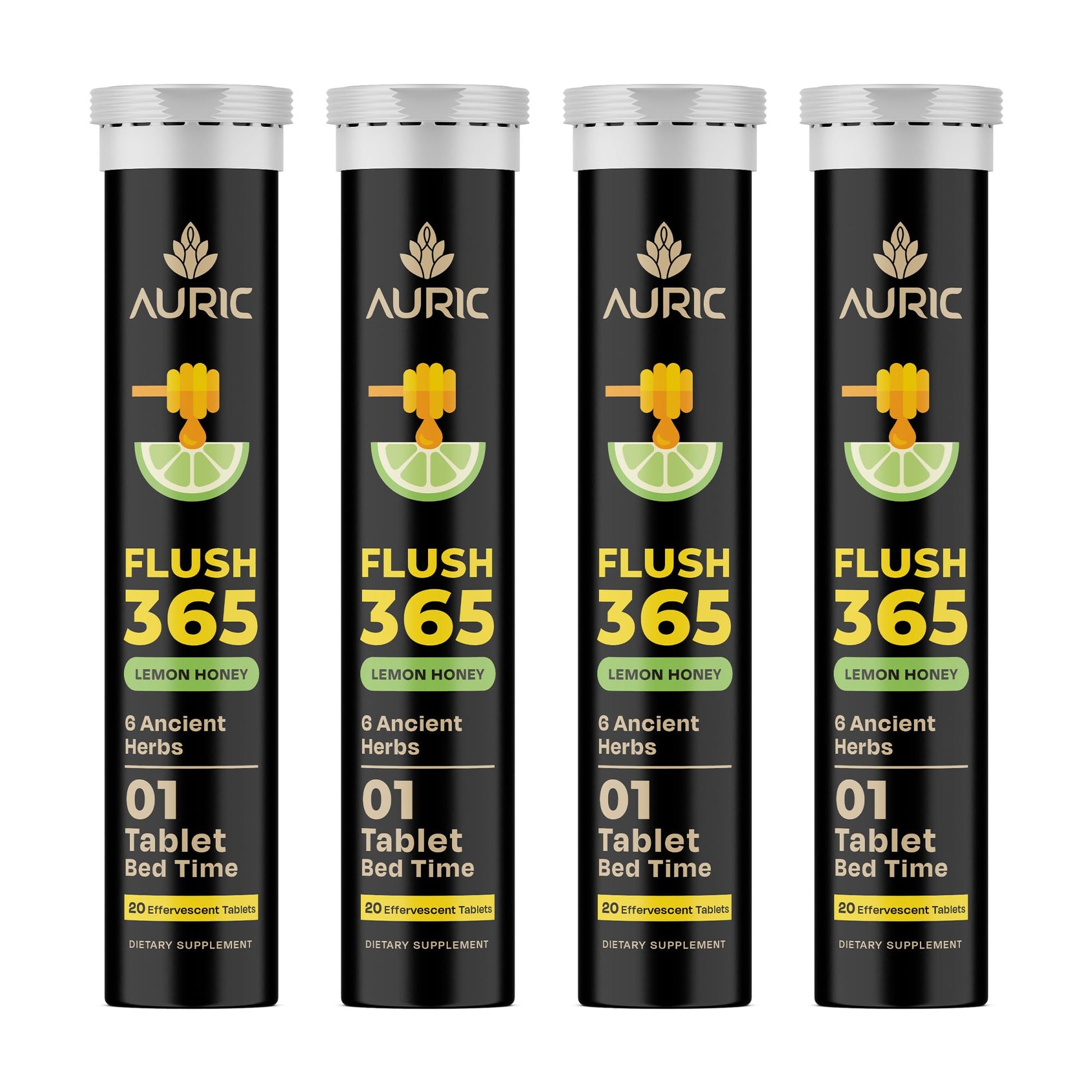 Auric Flush 365 Effervescent Tablets, 80 Tablets