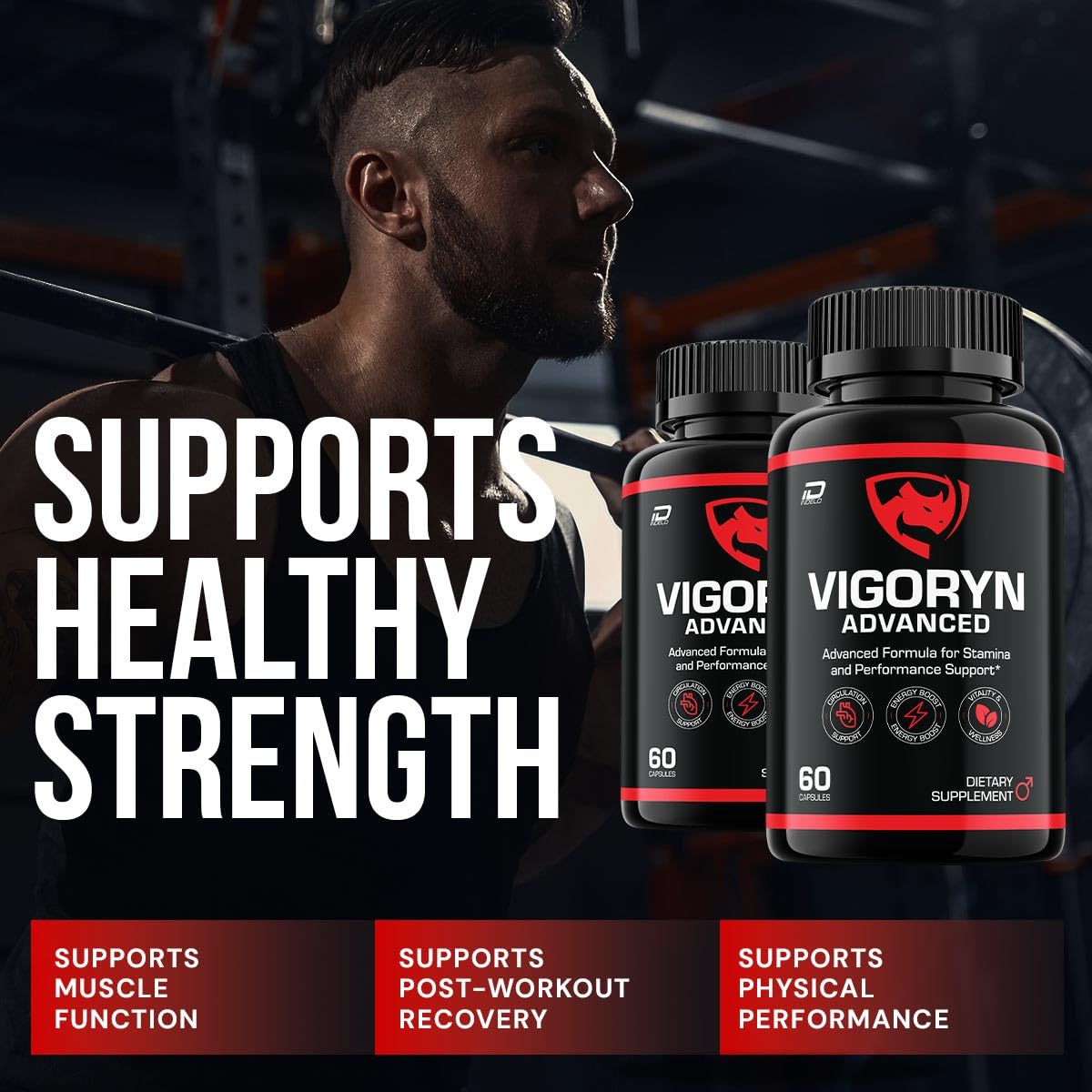Indelo Vigoryn Advanced Formula Supplement 120 Capsules