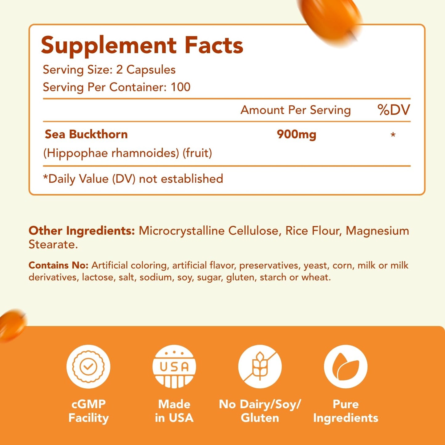 Healthy Way Pure Omega 7 Fatty Acids Capsules 200