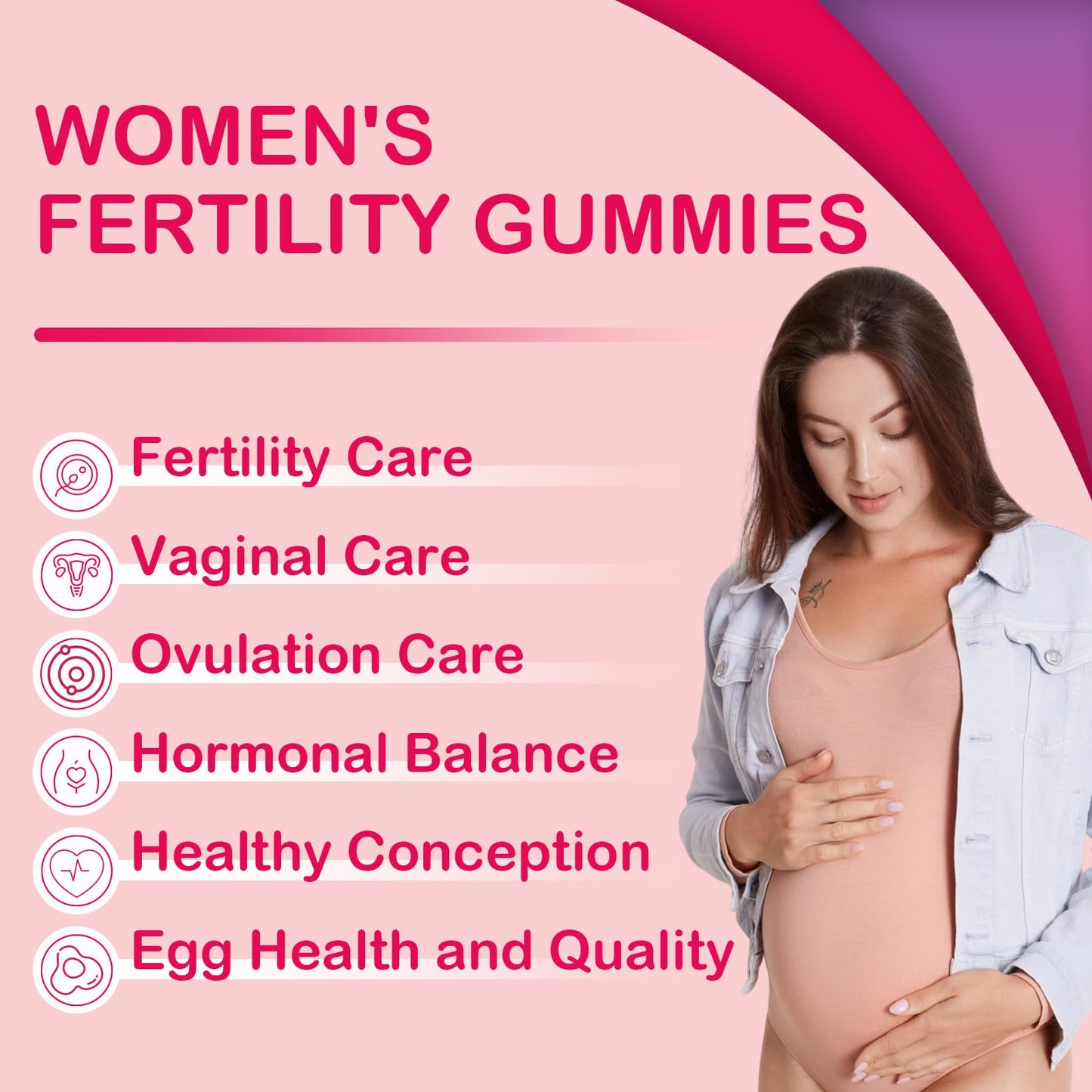 Tbivfller Fertility Prenatal Vitamins Gummies, 60 Count