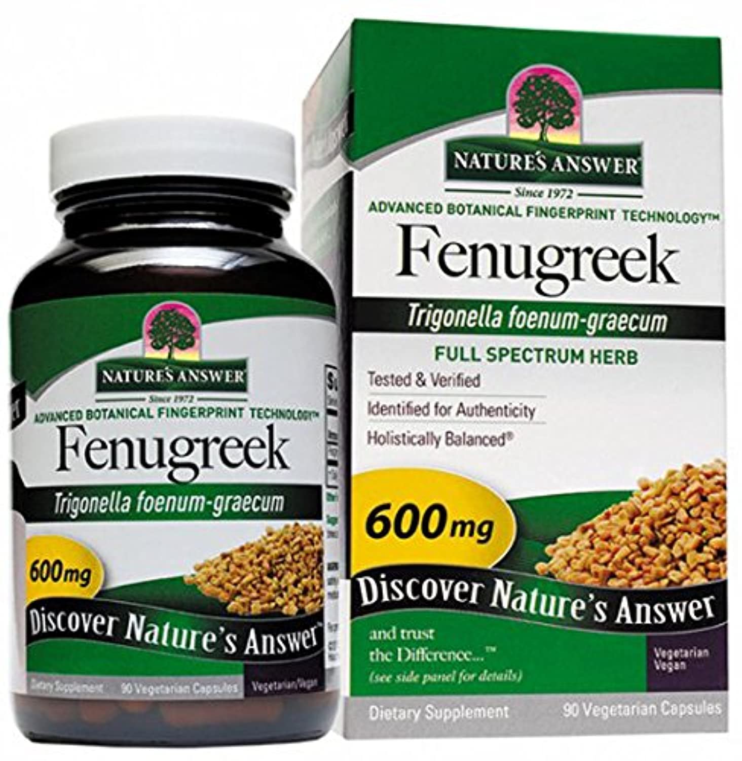 Nature's Answer Fenugreek Seed Capsules 90 Count