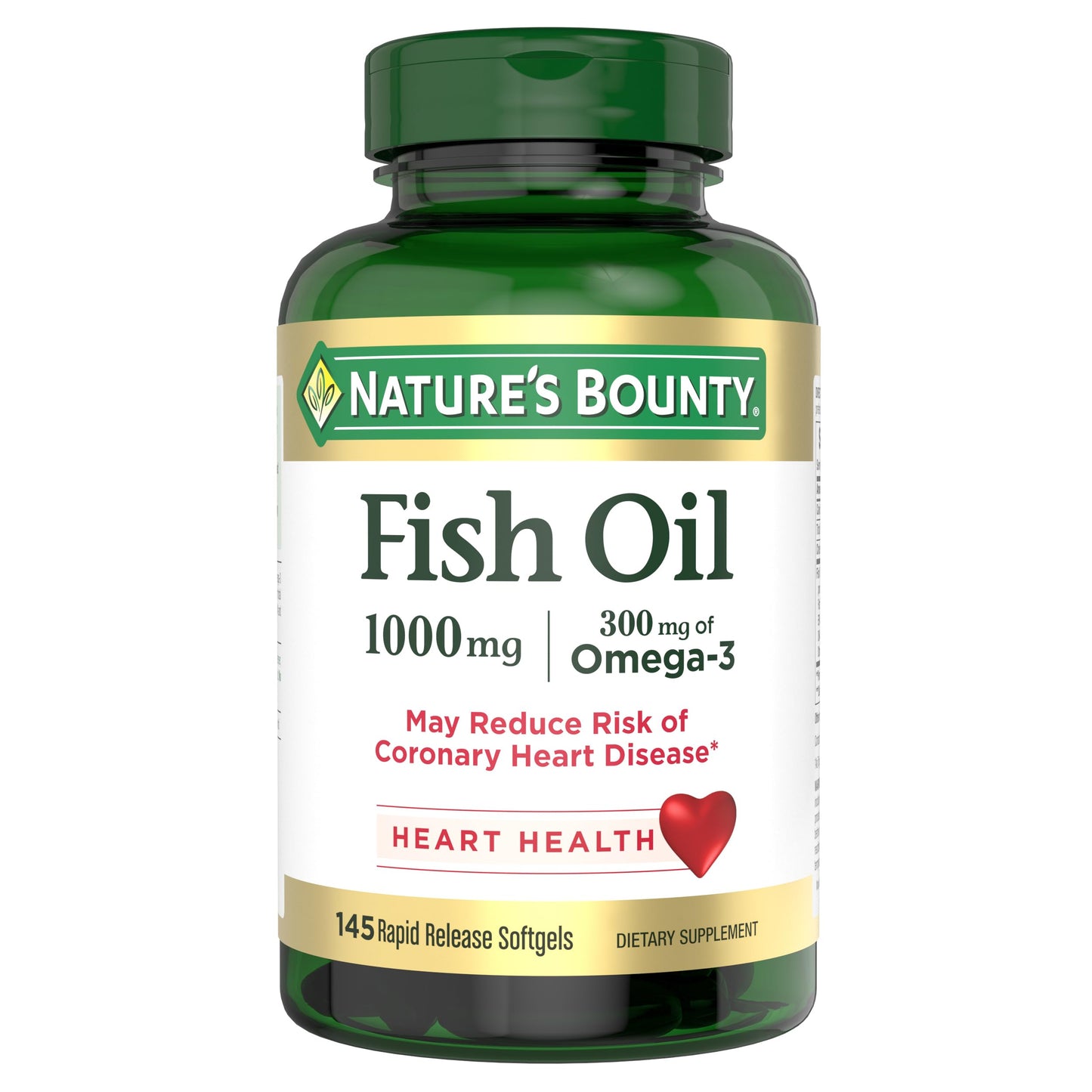 Nature's Bounty Fish Oil Softgels 145 Count
