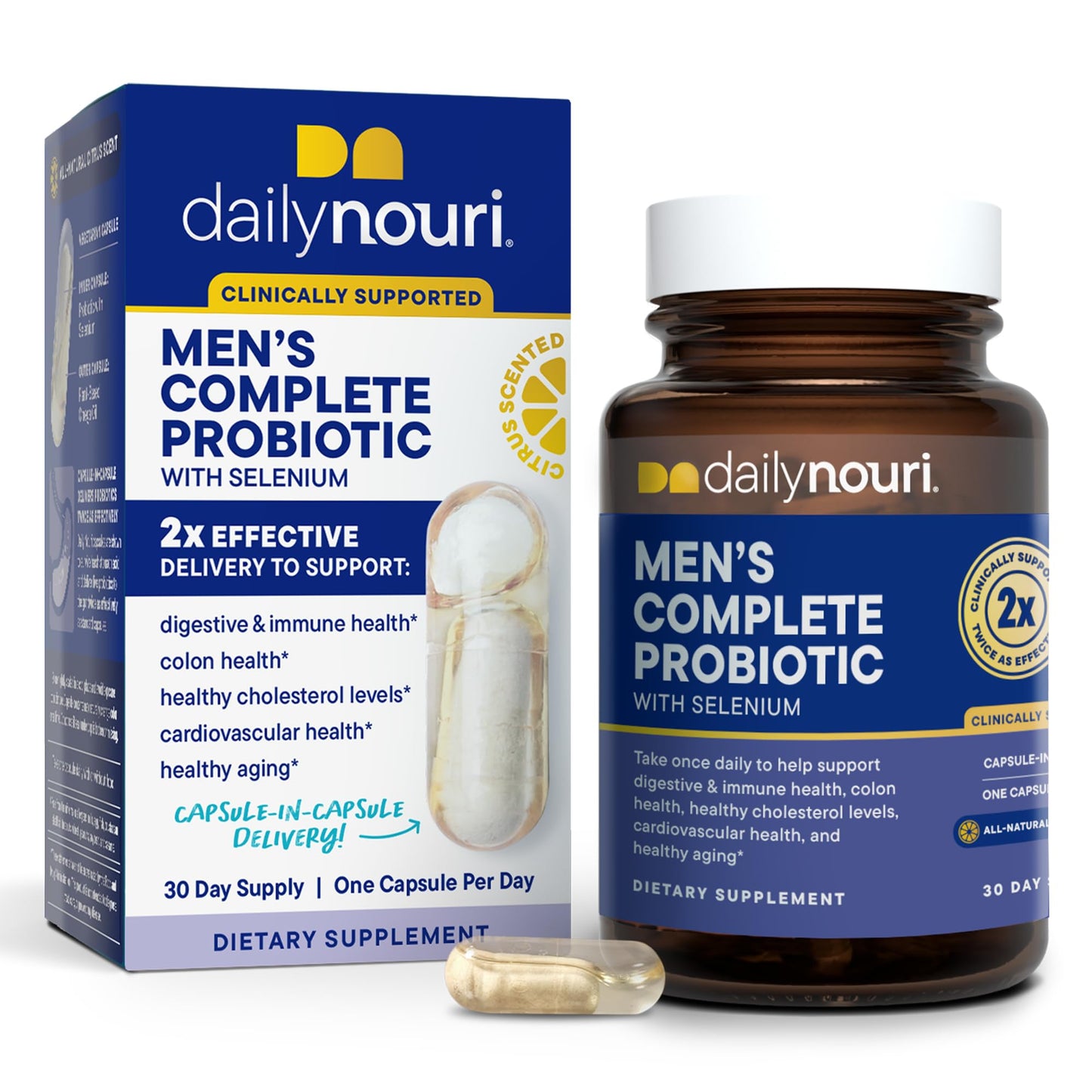 Daily Nouri Probiotics for Men Capsule 30 Count