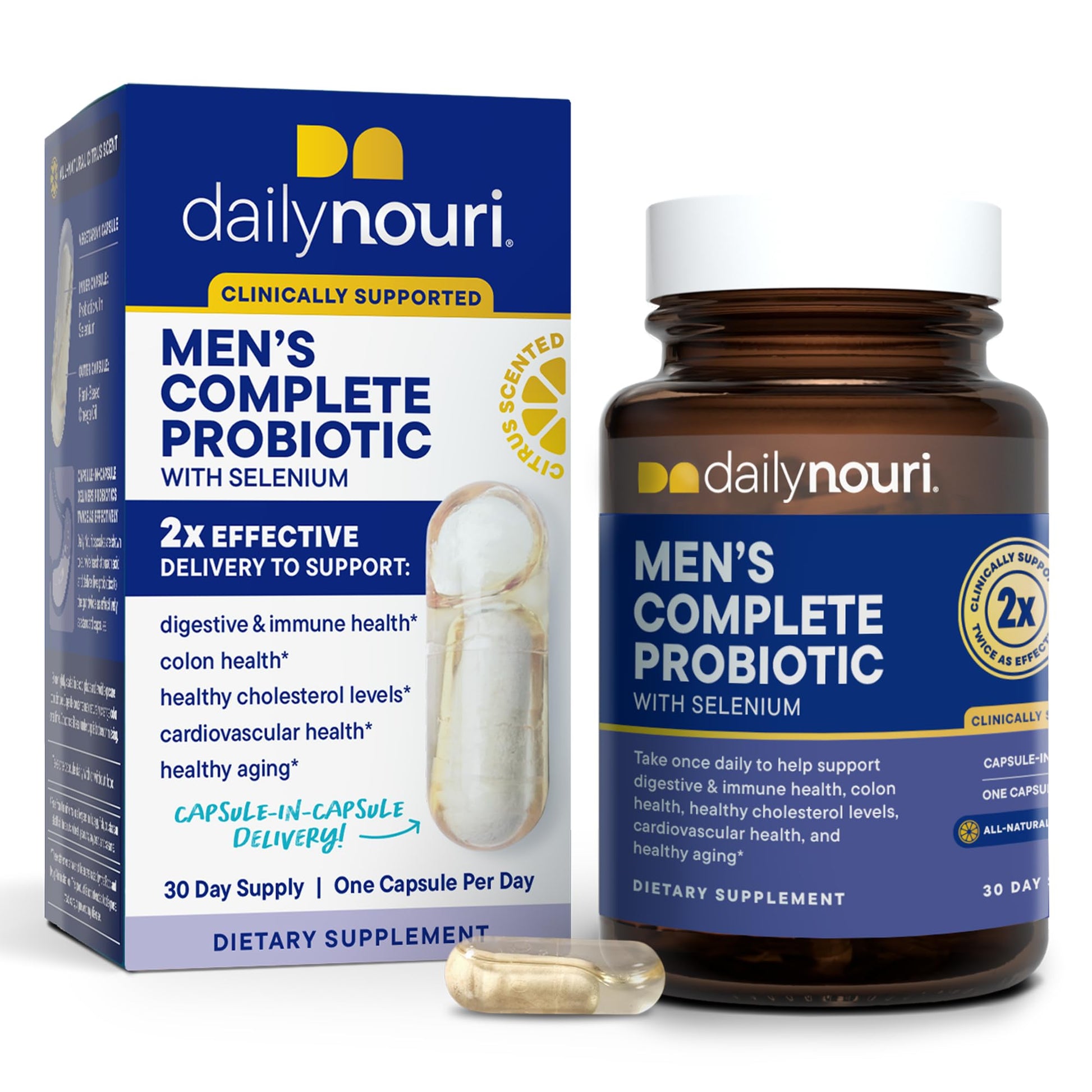 Daily Nouri Probiotics for Men Capsule 30 Count