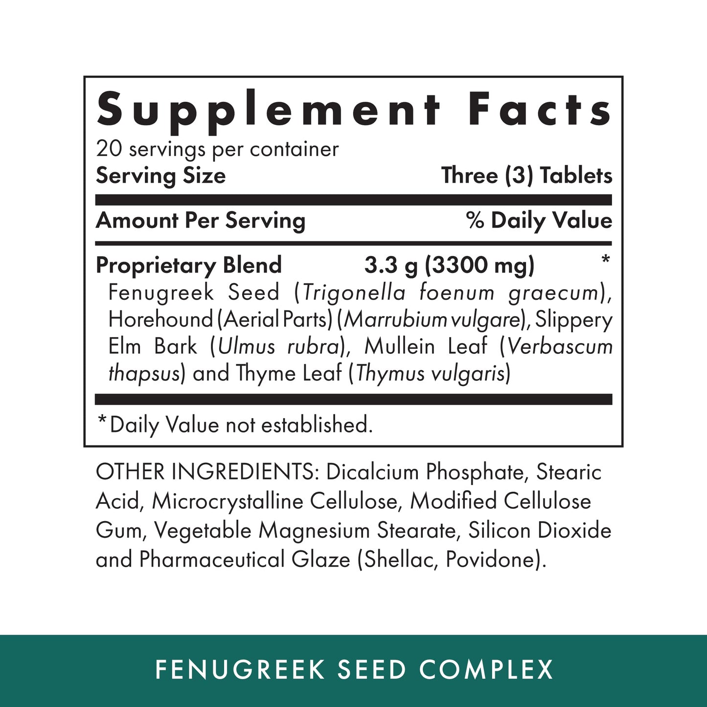 Michael's Fenugreek Seed Complex Tablets, 60 Count