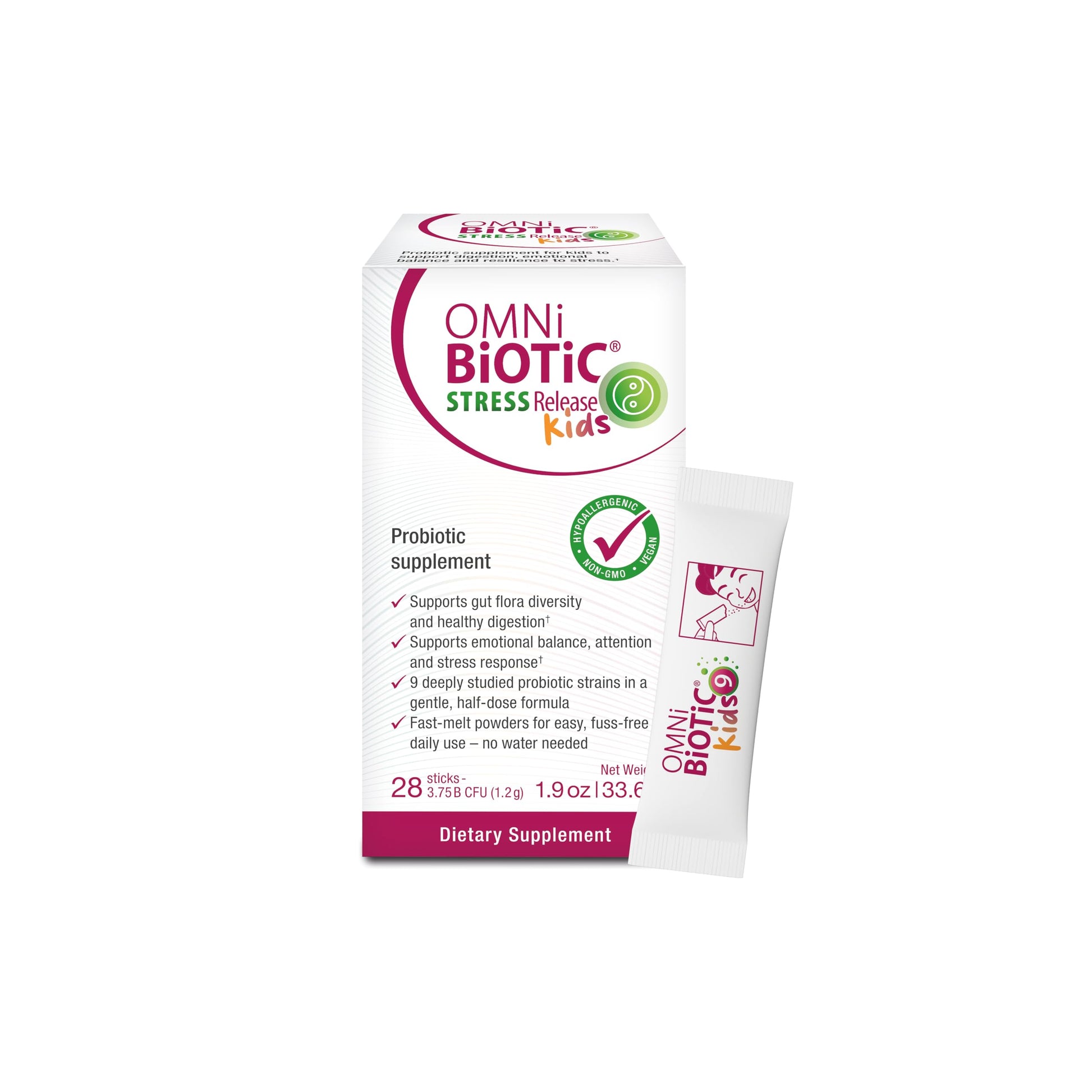 OMNi BiOTiC Omni-Biotic Stress Release Kids Probiotic Powder, 28 Daily Packets